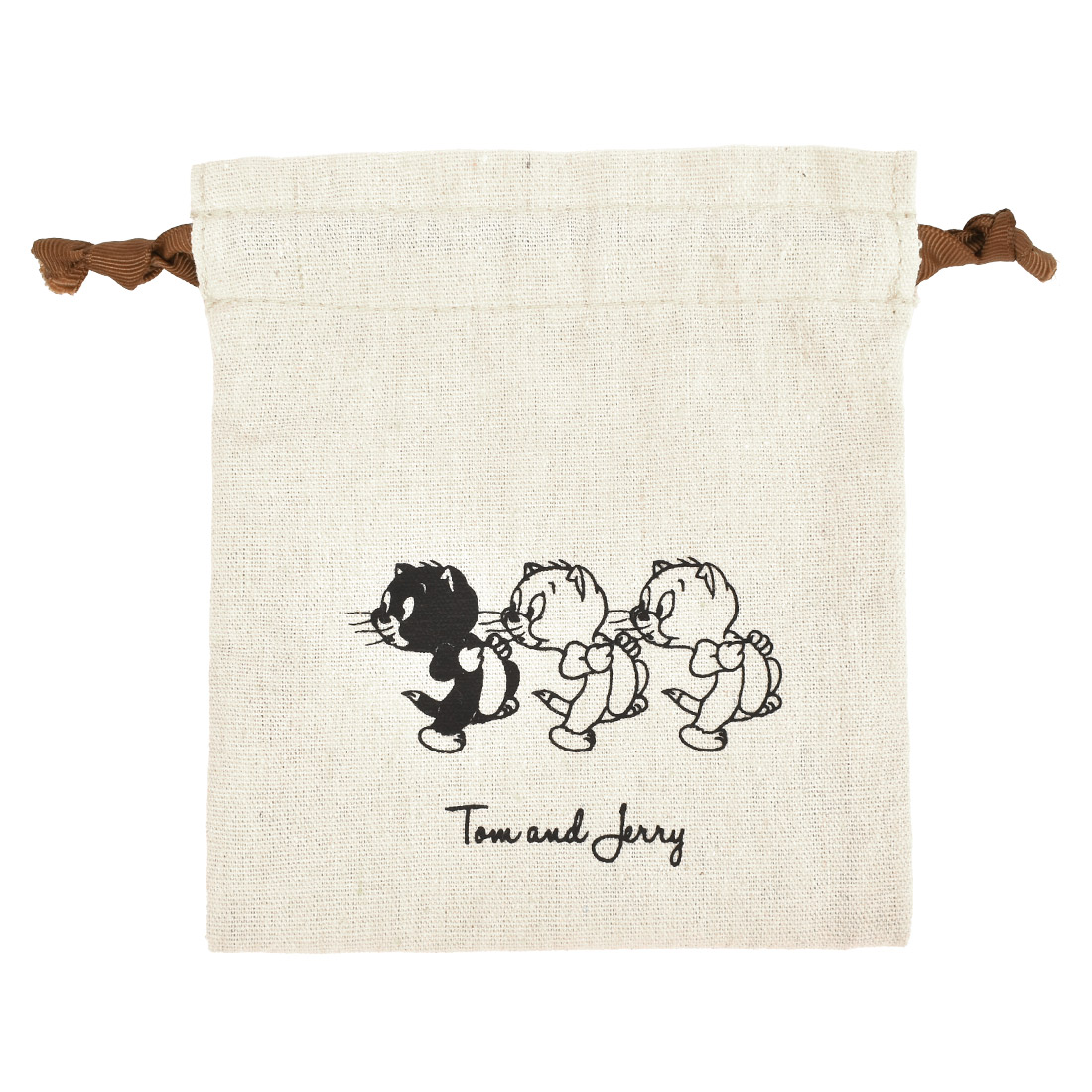 巾着 トムとジェリー トムジェリ ミニ巾着 小物入れ 巾着ポーチ かわいい おしゃれ 巾着袋 コスメ メイク ポーチ 大人可愛い キャラクター シンプル コットン 小さめ きんちゃく リボン 綿 女子 女性 女の子 高校 タフィー トゥーズ クアッカー トーポ フレンズ 薬 鍵 入れ