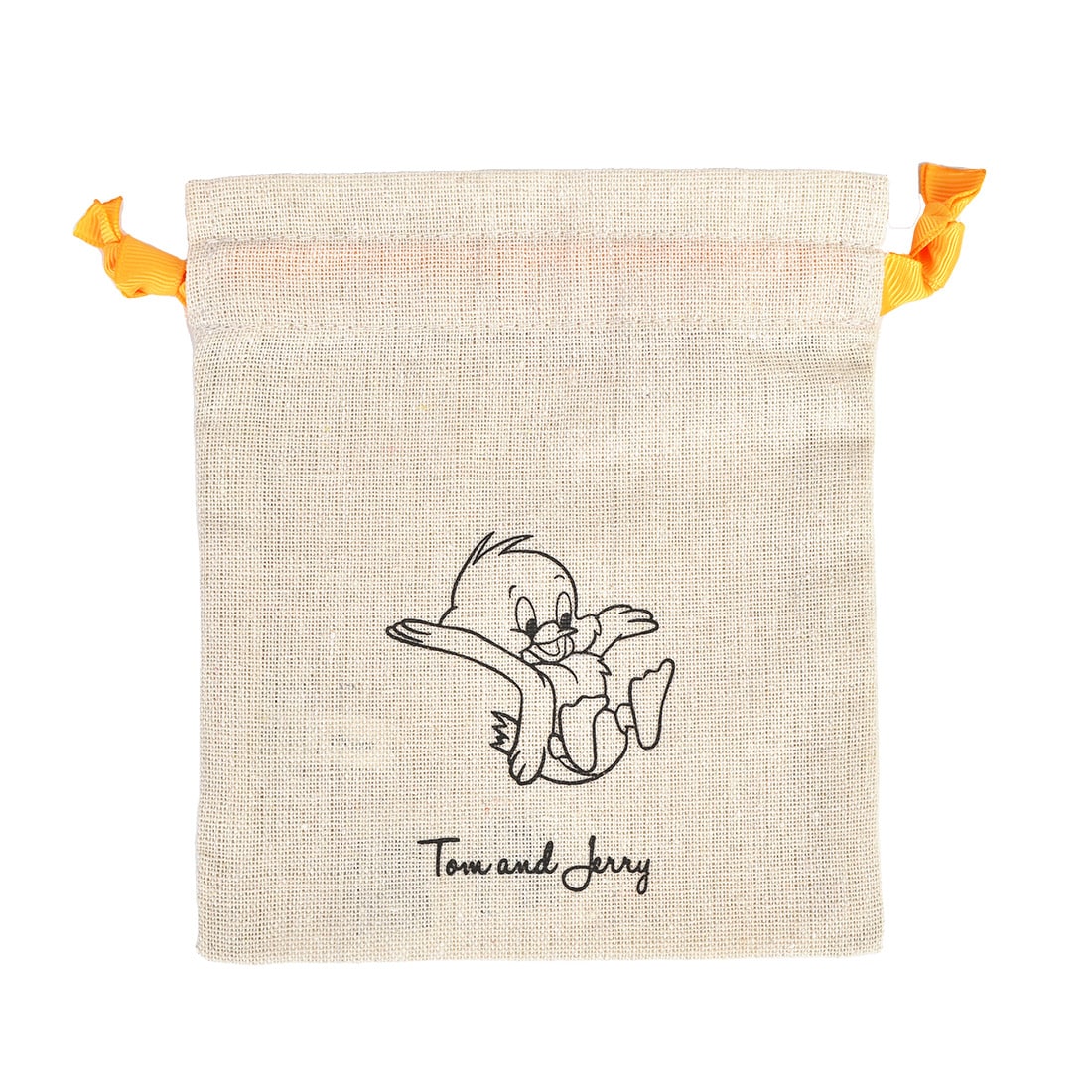 巾着 トムとジェリー トムジェリ ミニ巾着 小物入れ 巾着ポーチ かわいい おしゃれ 巾着袋 コスメ メイク ポーチ 大人可愛い キャラクター シンプル コットン 小さめ きんちゃく リボン 綿 女子 女性 女の子 高校 タフィー トゥーズ クアッカー トーポ フレンズ 薬 鍵 入れ