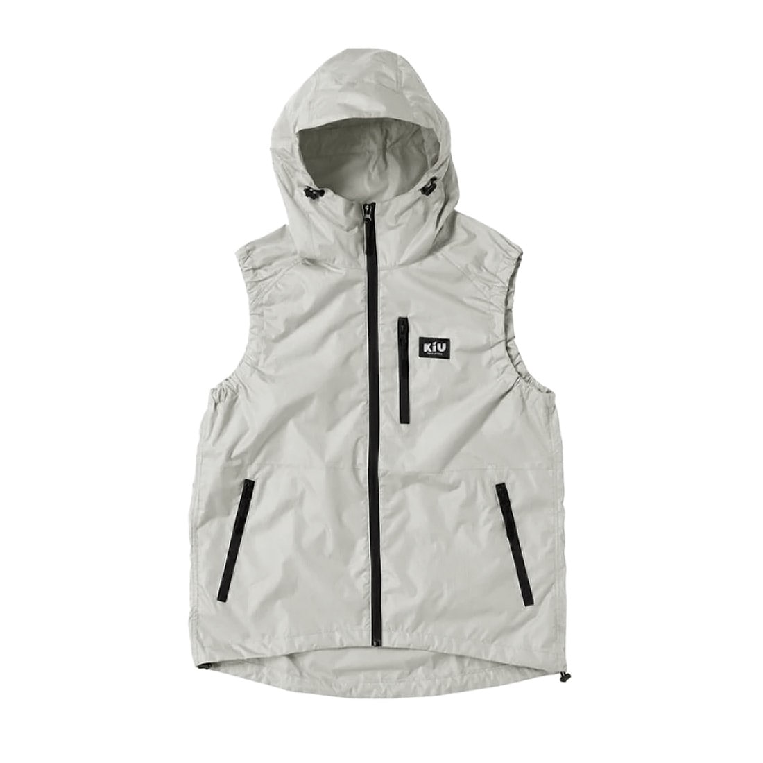 KiU 空調服 ベスト K470 メンズ レディース M L 撥水 防水 UVカット 涼しい フード付き 空調ベスト 空調ウェア 空調作業服 作業着 作業服 ウェア 服のみ 熱中症対策 暑さ対策 夏 おしゃれ シンプル 外仕事 野外 フェス 釣り 観戦 キャンプ アウトドア スポーツ 通勤 仕事