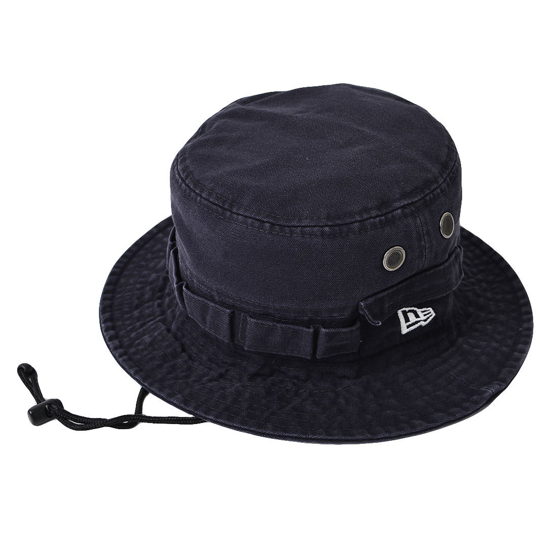 ニューエラ アドベンチャーハット レディース メンズ NEWERA バケットハット サファリハット バケハ 帽子 つば広 紫外線対策 アウトドア ブランド 14524831 14524832 14524834 14524833 紐付き 大きいサイズ 小さいサイズ S M L XL 黒 ブラック ネイビー オリーブ ブラウン