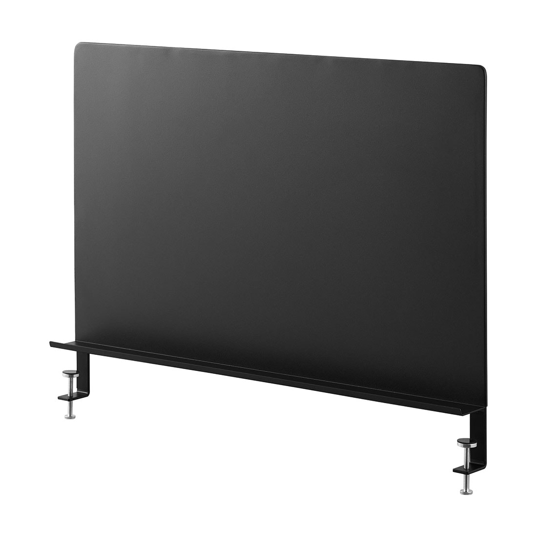 デスク横トレー付きスチールパネル タワー 山崎実業 マグネットボード パネル tower デスクパネル スチール ボード デスク用 クランプ スチールボード デスクトップパネル 卓上 10066 10067 ホワイト ブラック 公式 パーテーション オフィス 案内板 間仕切り