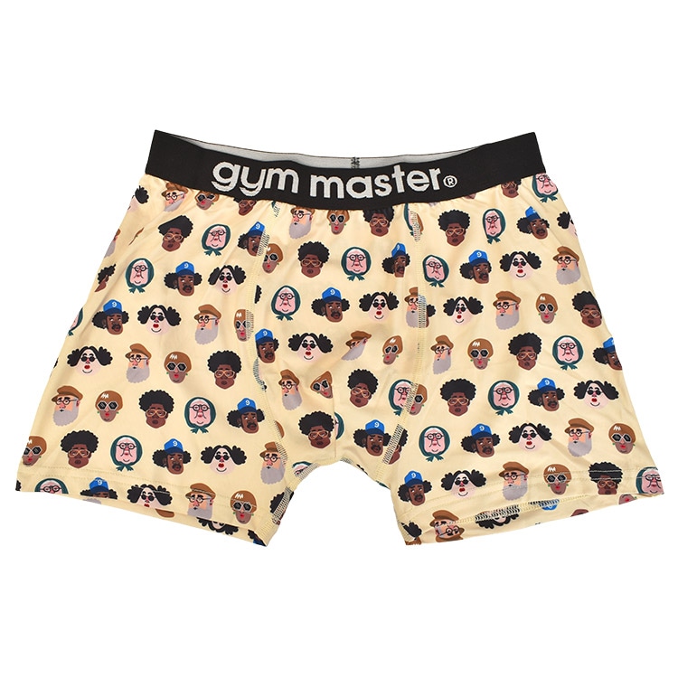 ボクサーパンツ ジムマスター gymmaster メンズ パンツ ローライズ ストレッチ 前閉じ 速乾 薄手 L M おもしろ 総柄 派手 カラフル アニマル ユニーク 個性的 黒 ブラック かわいい おしゃれ プチ ギフト プレゼント バレンタイン 誕生日 下着 肌着 男性用 ブランド 彼氏 父