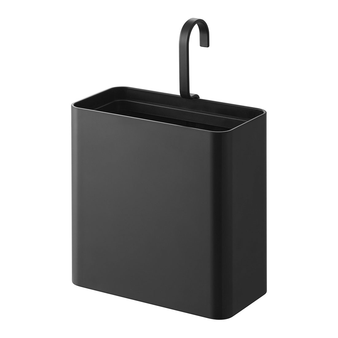 引っ掛けられるゴミ箱 タワー 山崎実業 ゴミ箱 引っ掛け ミニゴミ箱 おしゃれ ごみ箱 フック シンプル ダストボックス ホワイト ブラック 10219 10220 tower 公式 袋止めリング付き 手軽 キッチン 浴室 バスルーム 洗面所 オフィス トイレ タオルバー ワゴン 広口 壁掛けゴミ