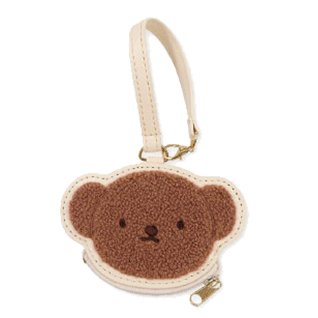 ミニポーチ スヌーピー ミッフィー ポーチ サガラ刺繍 コインケース ストラップ付き 小物入れ 小さめ もこもこ 小銭入れ バッグチャーム キーホルダー おしゃれ かわいい ボリス ジョークール オラフ アンディ レザー 鍵入れ お薬ポーチ キーケース 推し活グッズ 通学 通勤