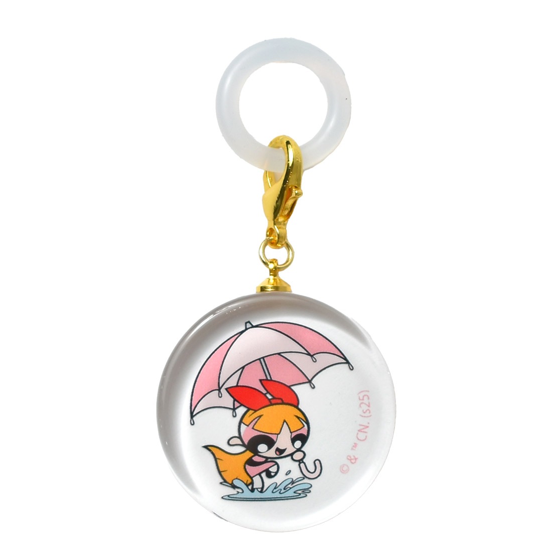 アンブレラマーカー パワーパフガールズ シリコンリング キャラクター 傘 めじるしアクセサリー グッズ ブロッサム バブルス バターカップ かわいい ガラス チャーム キーホルダー おしゃれ 傘マーカー フラッパー Flapper パワパフ 女の子 大人 女性 目印 女子 マスコット