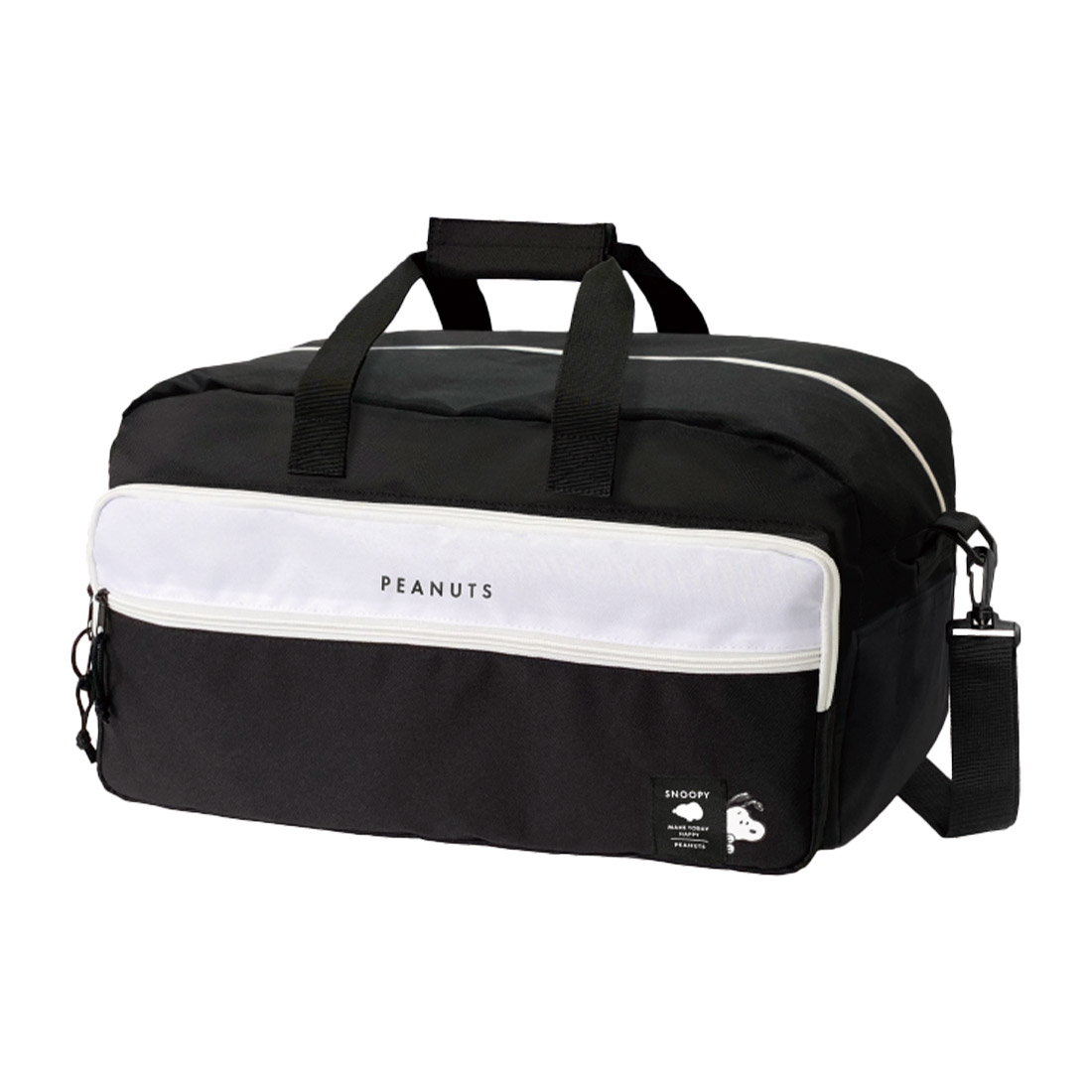 ボストンバッグ スヌーピー SNOOPY 修学旅行 小学生 女の子 2泊3日 中学生 大容量 かわいい おしゃれ 旅行かばん キャラクター 林間学校 トラベルバッグ 旅行 ショルダーバッグ 斜めがけ 2way 40L キッズ 黒 軽い 合宿 高学年 3泊 軽量 レディース 子供 ブラック 撥水 遠征