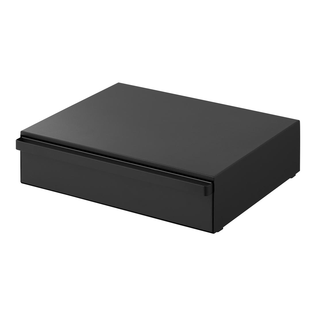 カセットコンロが入る家電下ラック 1段 タワー 山崎実業 引き出し スチールラック キッチンラック 幅45 tower 公式 ホワイト ブラック 10197 10198 ラック カウンター上 レンジ台 キッチン収納 完成品 おしゃれ スタイリッシュ シンプル IH カセットコンロ 収納 電子レンジ