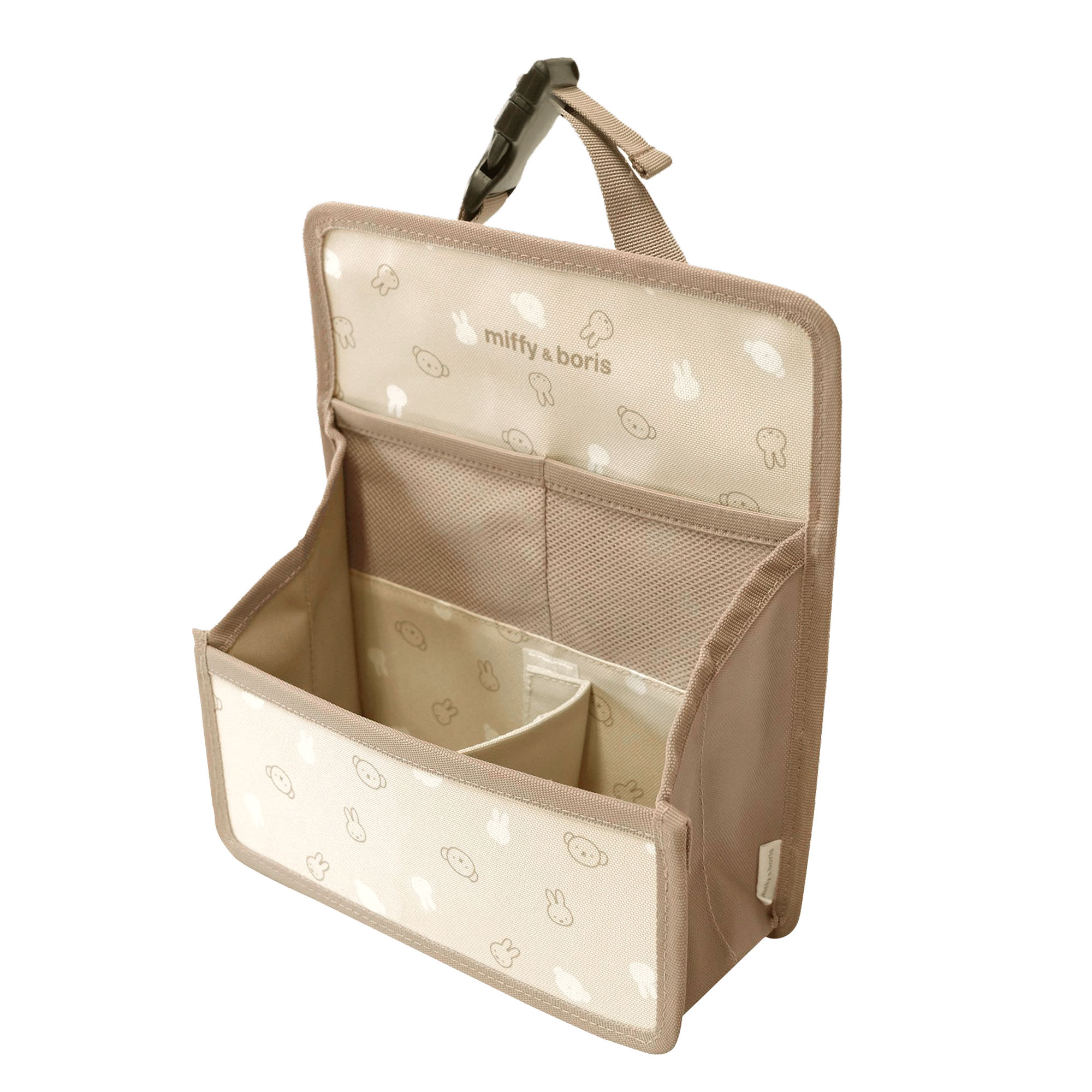 シートバックポケット ミッフィー miffy ヘッドレストポケット 車内 キャラクター カー用品 車用品 収納 おしゃれ かわいい ニコット nicott ボリス boris 小物入れ スマホ ドリンク ホルダー コンパクト 収納グッズ マルチ ポケット 車 カーグッズ うさぎ フェイス 雑貨