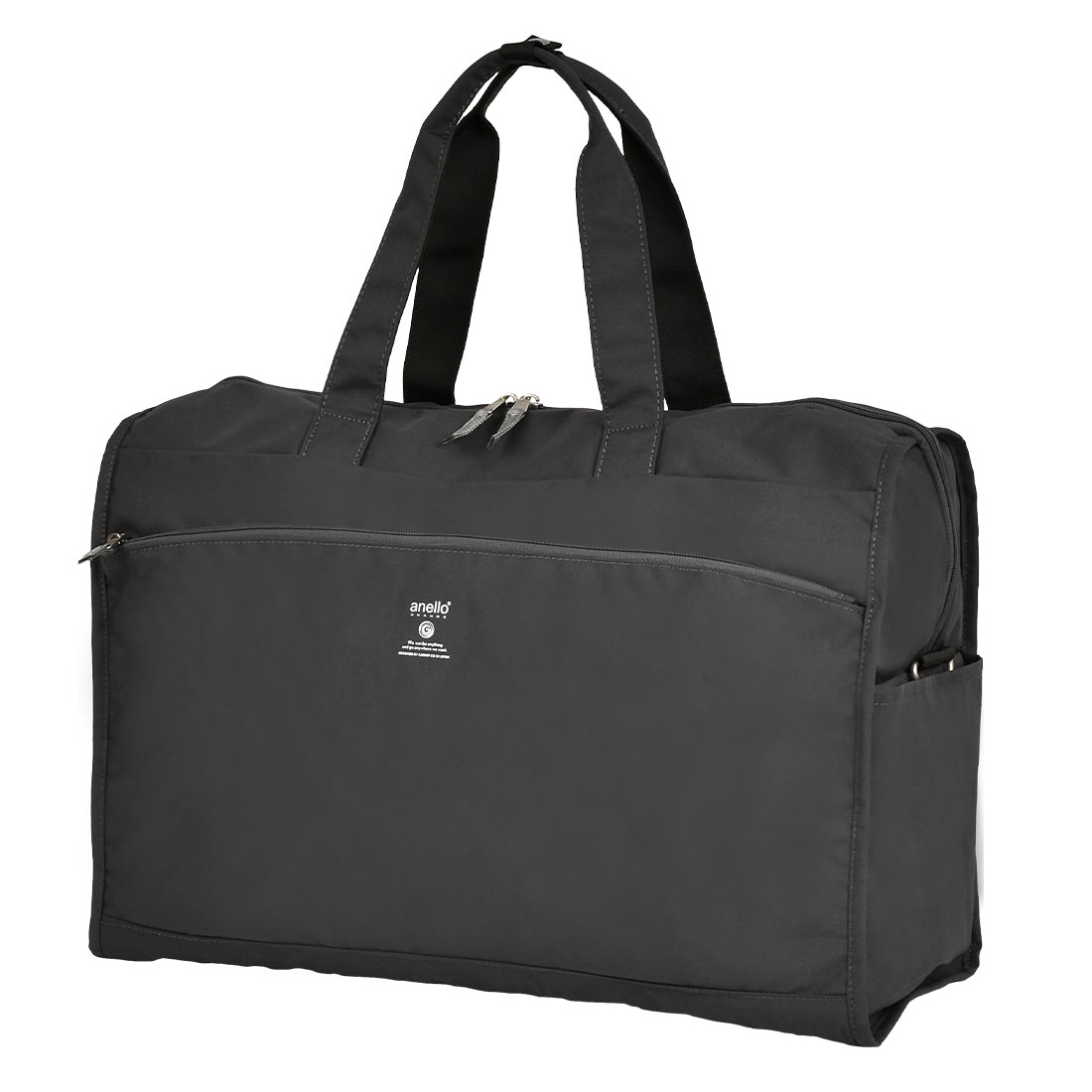 ボストンバッグ anello GRANDE アネロ グランデ 大容量 レディース 旅行 軽量 撥水 2泊3日 可愛い 肩掛け ショルダー 2WAY おしゃれ 女の子 斜めがけ シンプル キャリーオン ブラック ベージュ 修学旅行 林間学校 高校生 大人 アウトドア 部活 遠征 合宿 防災