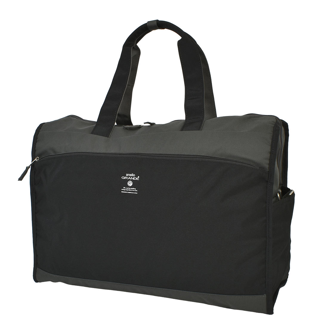 ボストンバッグ anello GRANDE アネロ グランデ 大容量 レディース 旅行 軽量 撥水 2泊3日 可愛い 肩掛け ショルダー 2WAY おしゃれ 女の子 斜めがけ シンプル キャリーオン ブラック ベージュ 修学旅行 林間学校 高校生 大人 アウトドア 部活 遠征 合宿 防災