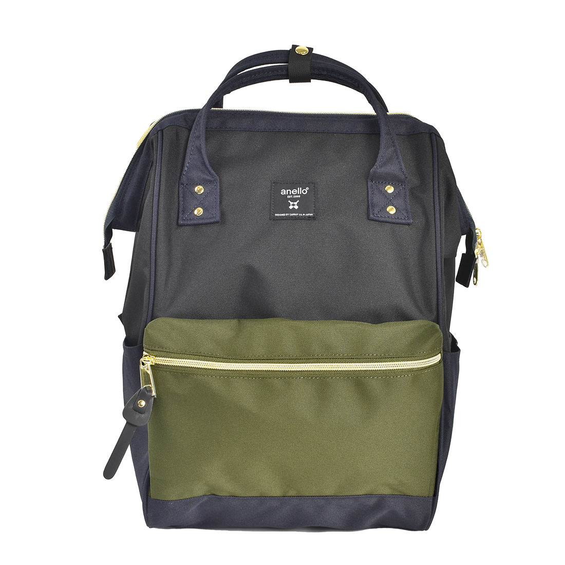 アネロ 口金 リュック anello レディース おしゃれ 撥水 軽量 大容量 A4 18L キャリーオン リュックサック マザーズバッグ 口金リュック 背面ファスナー ポケット多い PC パソコン 収納 13インチ 通勤 通学 旅行 大人 女性 かわいい 黒 ブラック ネイビー ベージュ ピンク
