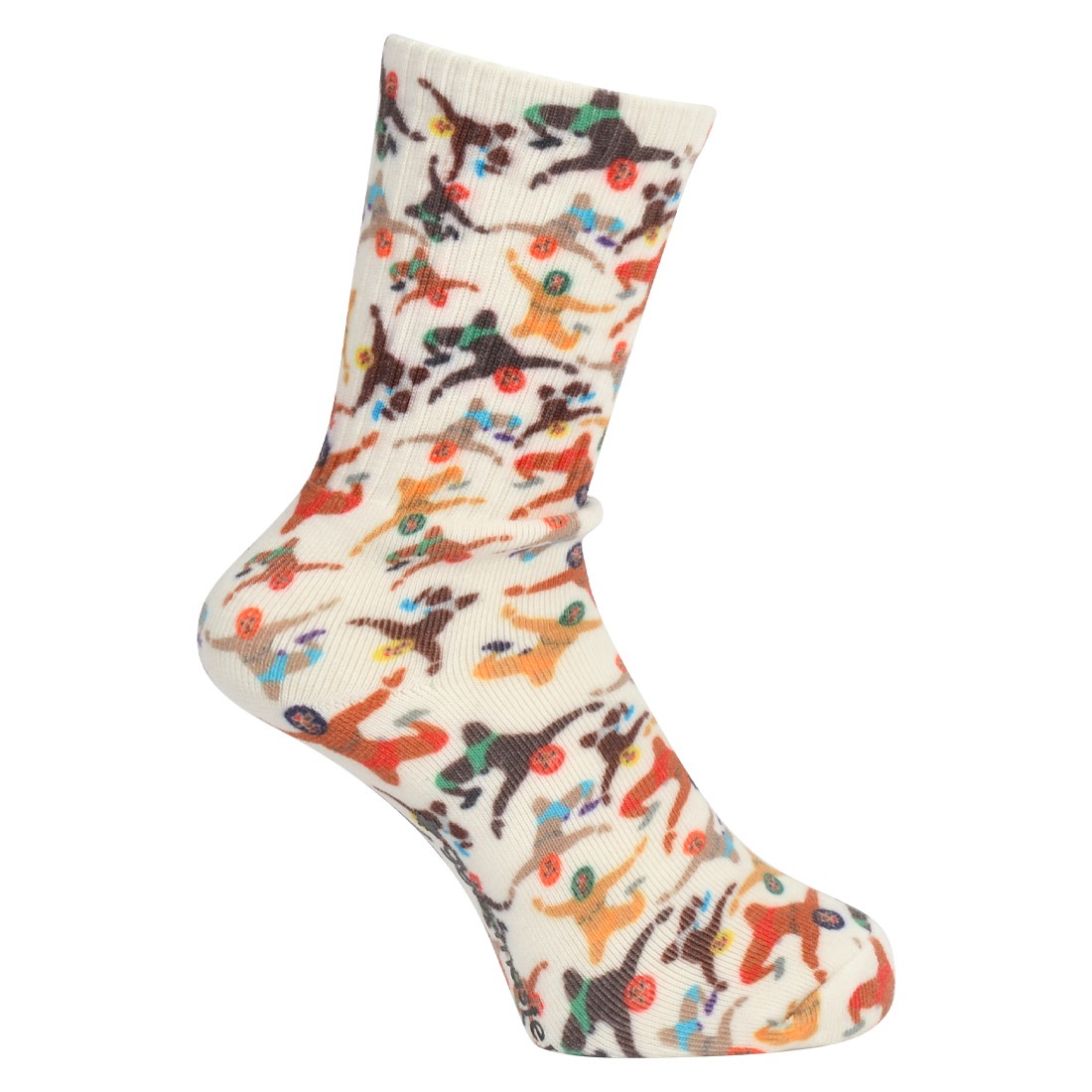 靴下 メンズ レディース 柄 クルー丈 かわいい gym master ジムマスター クルーソックス メンズ おしゃれ カラフル 派手 厚手 パイル地 個性的 おもしろ ユニーク くつ下 くつした 可愛い ブランド 長め レッグウェア ハイクルー ふわふわ 白 総柄 g857329 プレゼント ギフト