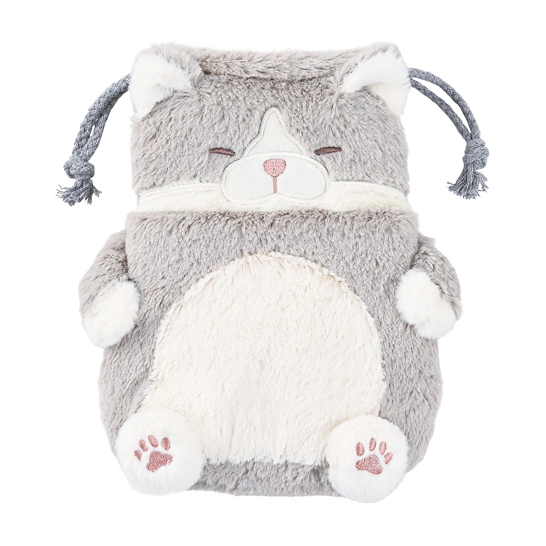 ねこ 肯定感 巾着 猫 ポーチ 巾着袋 ぬいぐるみ巾着 でぶねこ かわいい ふわふわ きんちゃく 小物入れ メイクポーチ 大人 子供 小学生 中学生 高校生 三毛猫 とらねこ 茶トラ さばとら ハチワレ 黒猫 猫好き 女性 女子 猫グッズ おしゃれ 雑貨 ミケ猫 誕生日 プレゼント