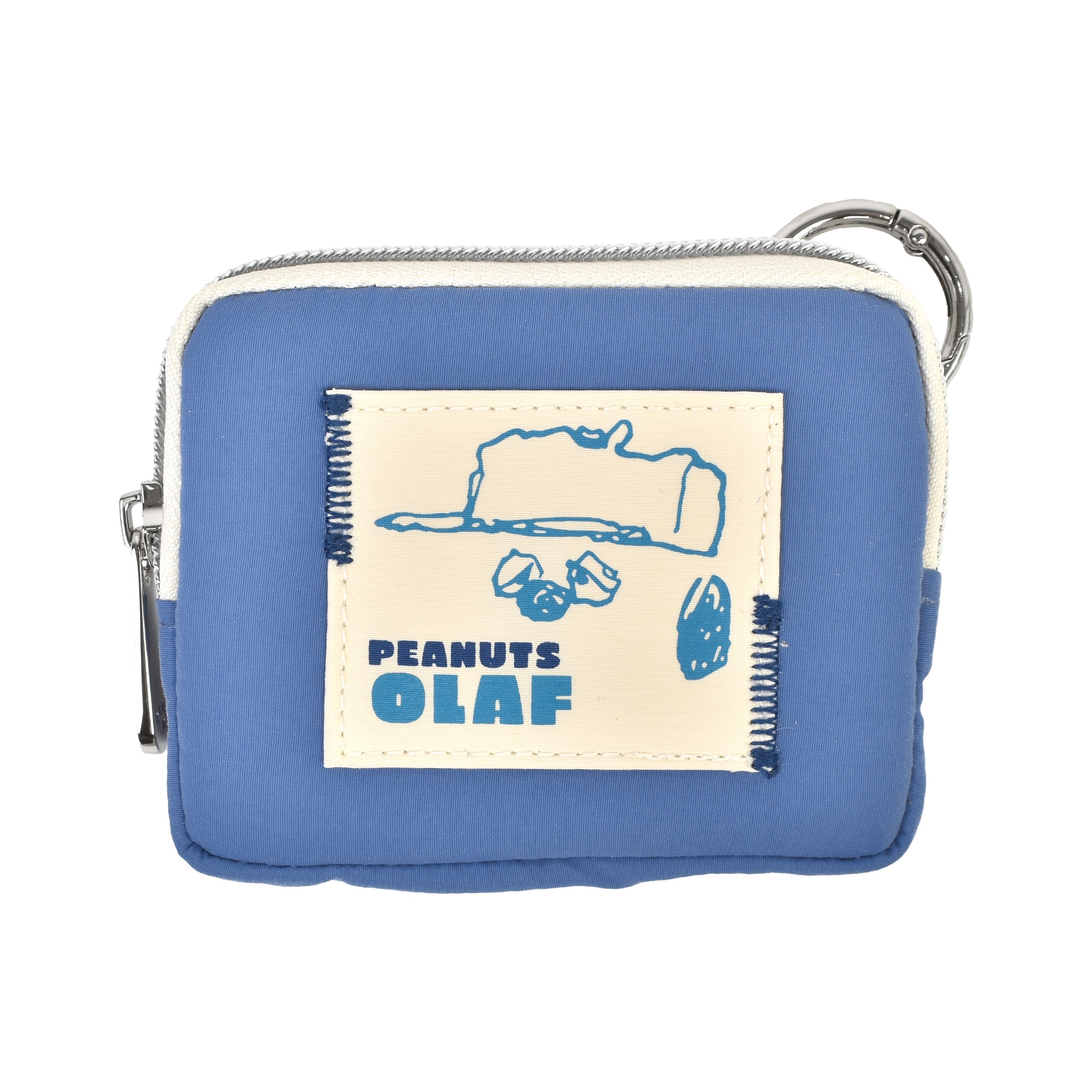フラットポーチ カラビナ付き スヌーピー SNOOPY ポーチ 小物入れ PEANUTS 小銭入れ コインケース オラフ チャーリーブラウン ウッドストック ジョークール かわいい おしゃれ ミニポーチ マルチポーチ 化粧ポーチ スクエアポーチ ファスナーポーチ 丸カラビナ キャラクター