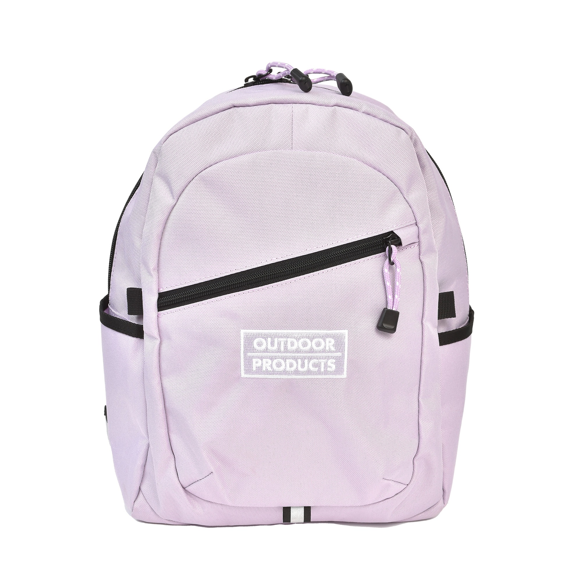 リュック キッズ OUTDOOR PRODUCTS アウトドアプロダクツ KIDS マークエムブレム デイパック 女の子 男の子 小学生 低学年 高学年 幼稚園 保育園 キッズリュック リュックサック ブランド 水色 黒 ブラック パープル カラフル 14L B5 かわいい おしゃれ 軽量 子供  子ども