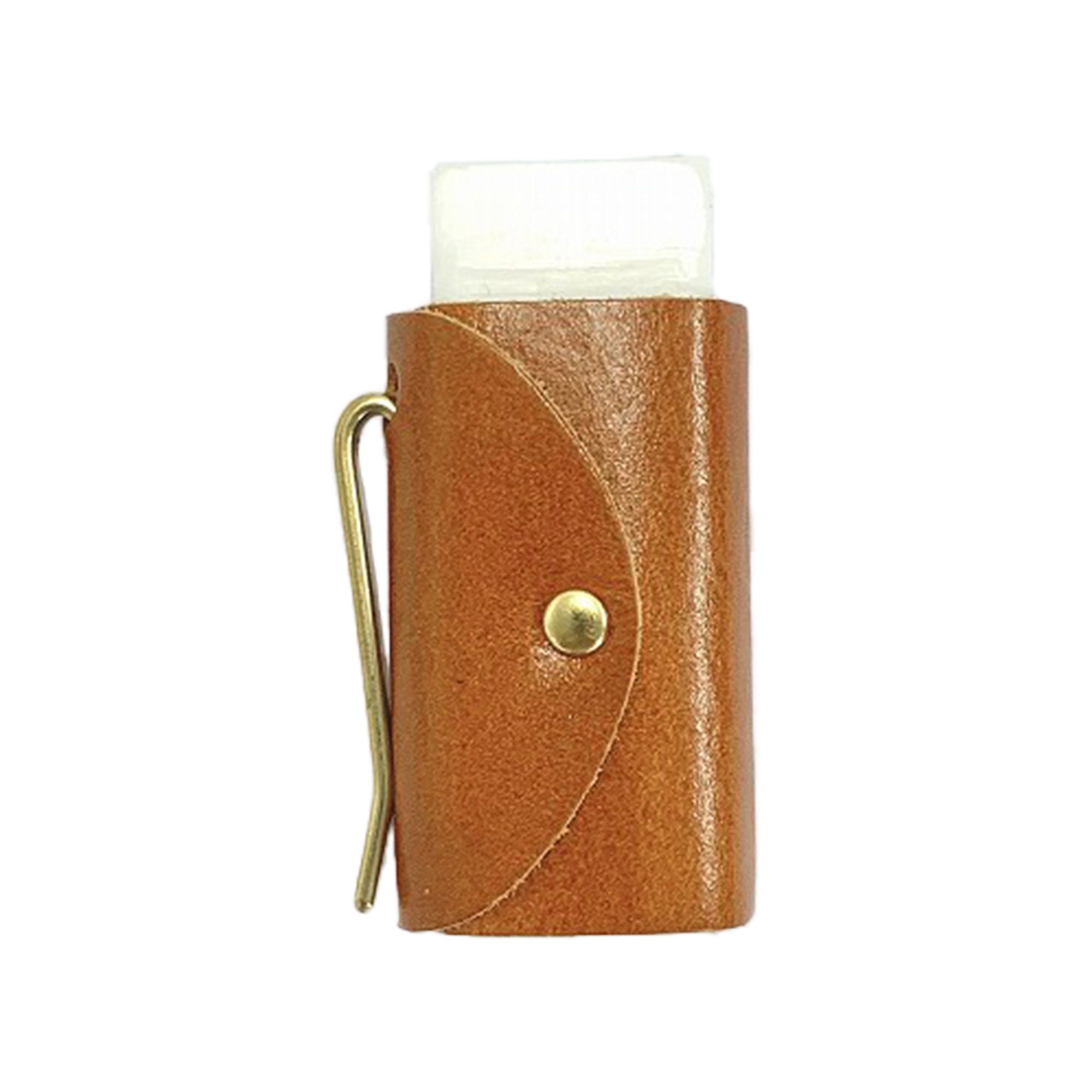 消しゴムカバー 牛革 レザー &clip eraser cover 本革 革製 真鍮 クリップ 大人 学生 おしゃれ 文具 高級 消しゴムケース クリップ付き 持ち歩き 経年変化 長持ち 便利アイテム 紀寺商事 文房具 消しゴム カバー 仕事 こだわり文具 シンプル 誕生日 プレゼント ギフト 贈り物