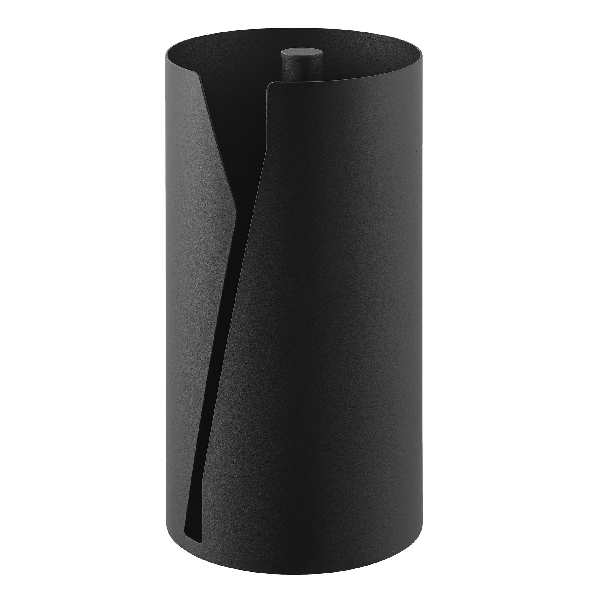 山崎実業 片手でカット隠せるキッチンペーパーホルダー 縦タイプ L タワー 10041 10042 tower おしゃれ キッチン ペーパーホルダー スタンド 卓上 海外製対応 大判 ロールホルダー コストコ 片手 台所 キチンペーパー収納 カバー ホワイト ブラック ティッシュケース 公式