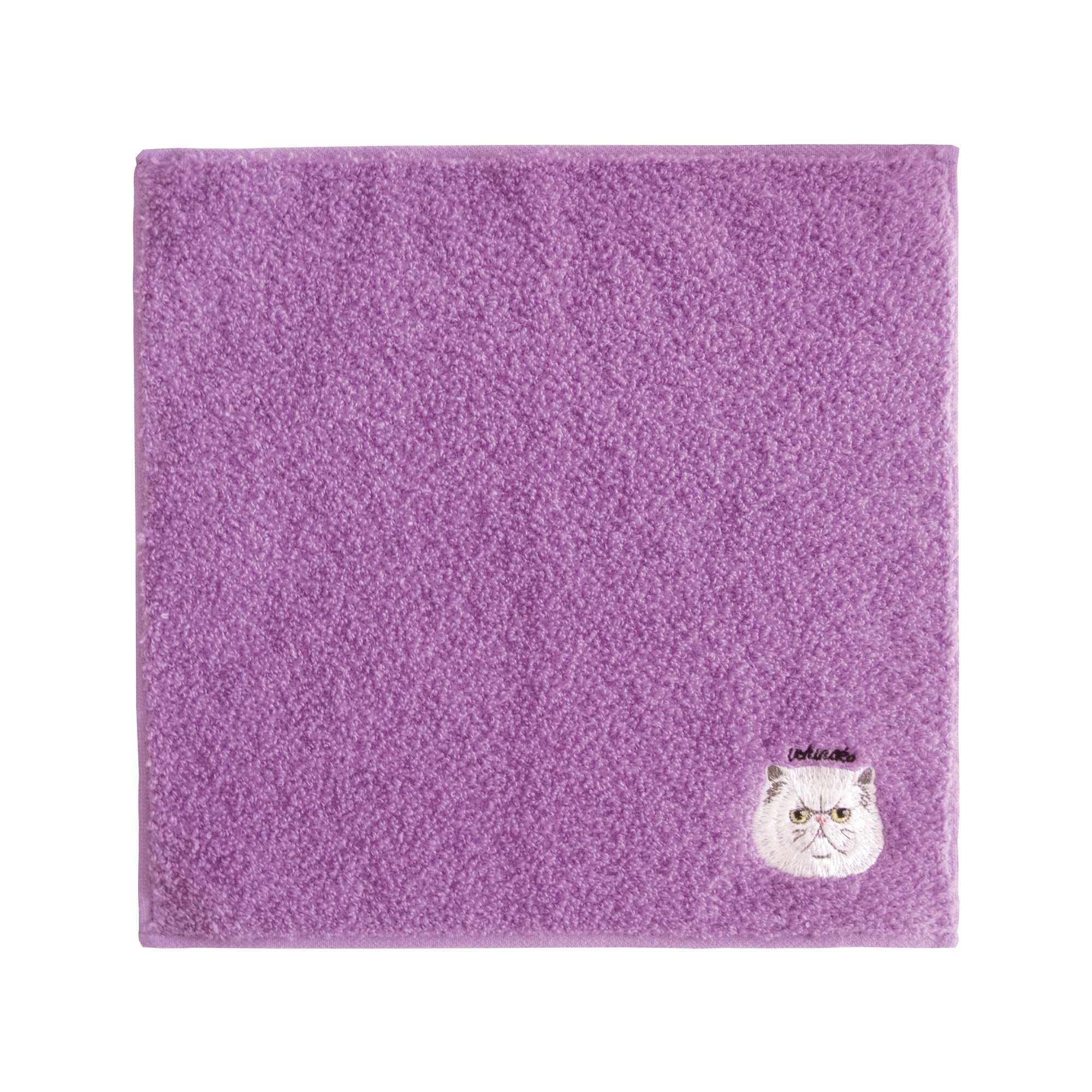 ハンカチタオル 猫 ネコ 刺繍 今治タオル うちのニャンコ レディース ハンカチ ミニタオル 25cm 大人 かわいい おしゃれ 女性 猫好き 猫グッズ プレゼント ギフト オーガニックコットン 日本製 綿100% 黒猫 ハチワレ サバトラ ペルシャ シャム スコティッシュフォールド