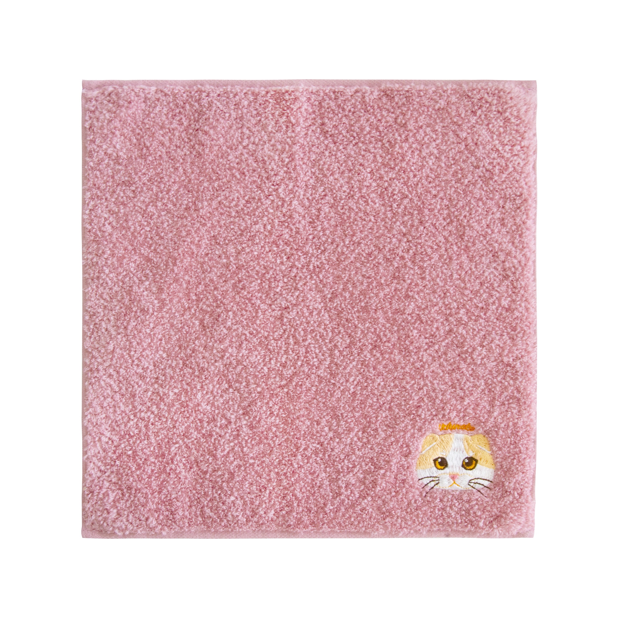 ハンカチタオル 猫 ネコ 刺繍 今治タオル うちのニャンコ レディース ハンカチ ミニタオル 25cm 大人 かわいい おしゃれ 女性 猫好き 猫グッズ プレゼント ギフト オーガニックコットン 日本製 綿100% 黒猫 ハチワレ サバトラ ペルシャ シャム スコティッシュフォールド