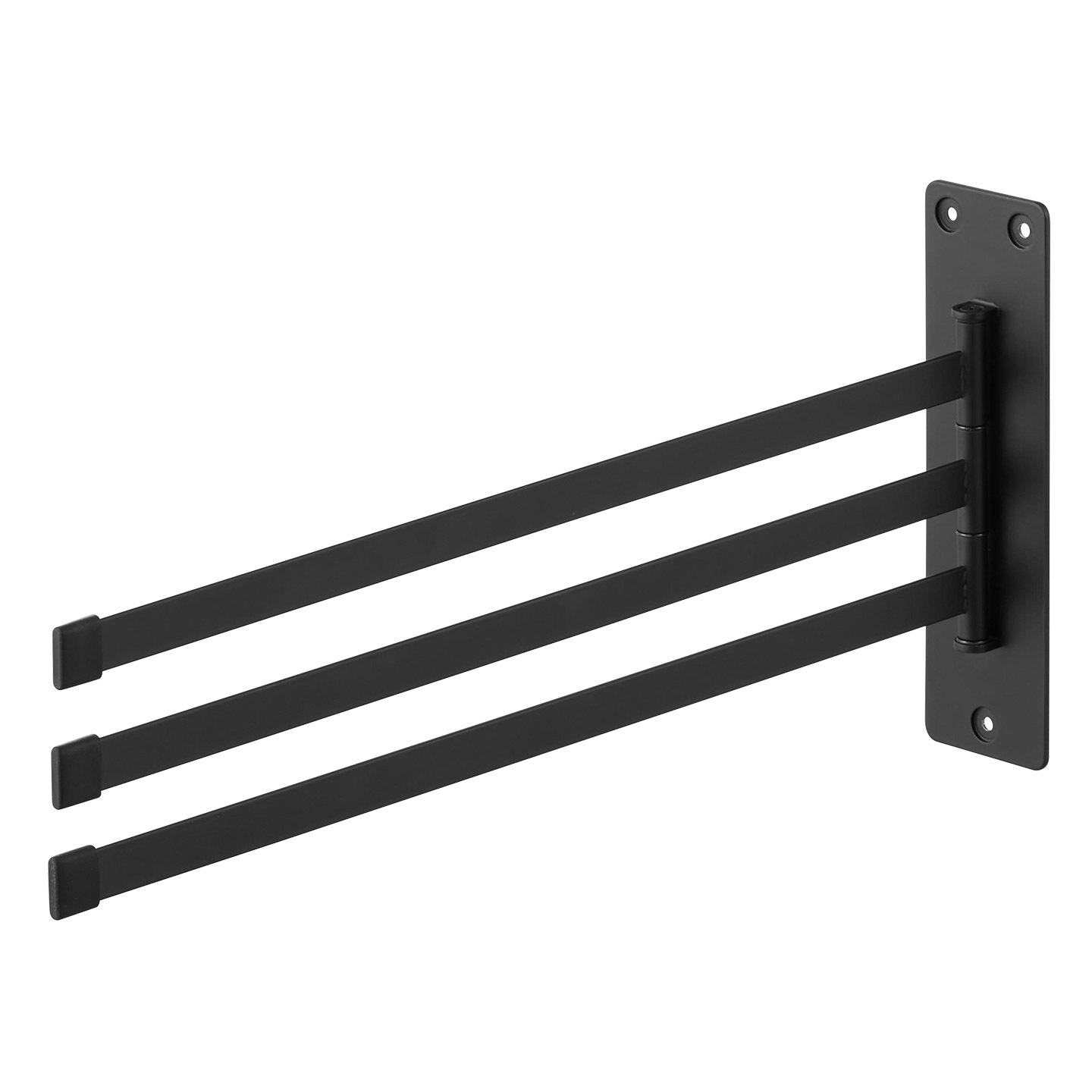 山崎実業 ウォールタオルハンガー 3連 タワー 石こうボード壁対応 10098 10099 tower タオルハンガー 壁付け 洗面所 壁面収納 タオル干し タオル掛け タオルバー 3枚 布巾掛け ふきん掛け 折り畳み キッチン 省スペース コンパクト フェイスタオル スマート 公式