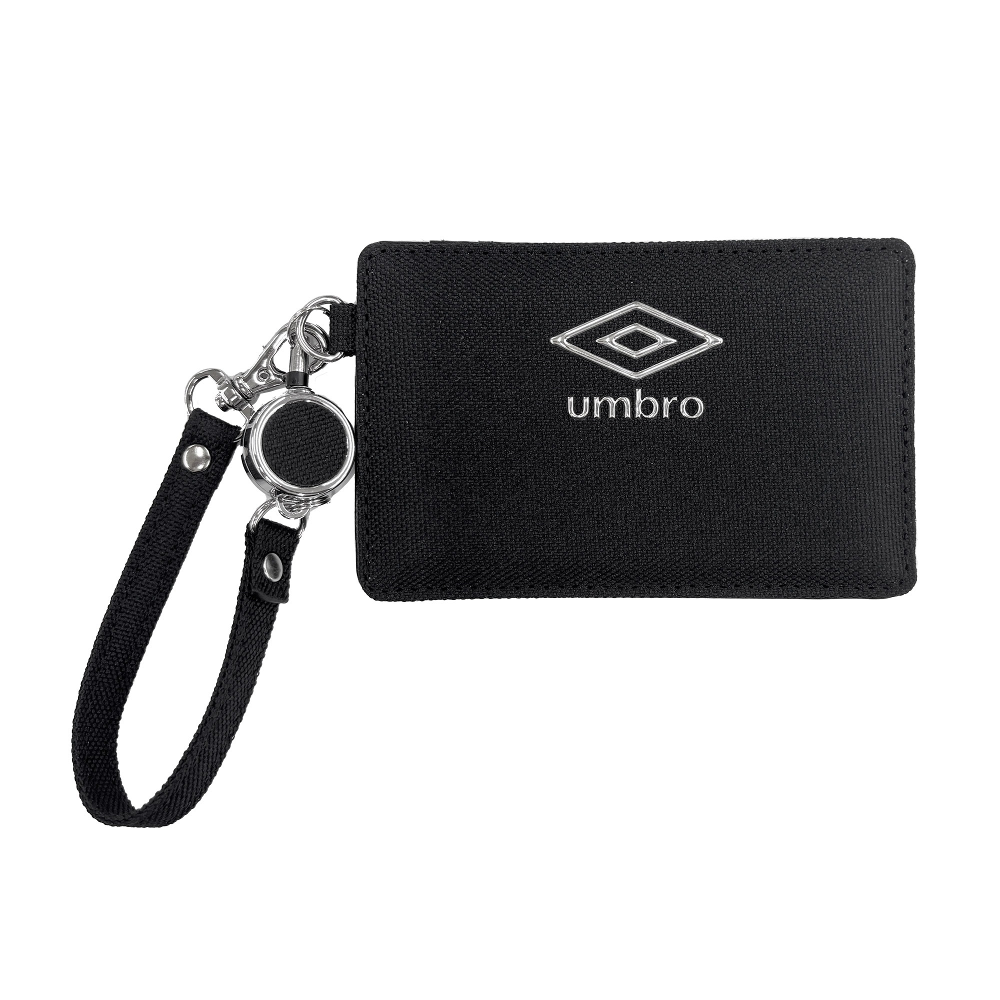 パスケース 男の子 リール付き umbro アンブロ 中学生 高校生 メンズ 定期入れ 定期ケース シンプル 小学生 男子 子供 子ども 大人 スポーツブランド ブラック 黒 通学 通勤 習い事 カード収納 2枚 軽い 軽量 薄型 ロゴ ワンポイント かっこいい おしゃれ 定期券入れ ギフト