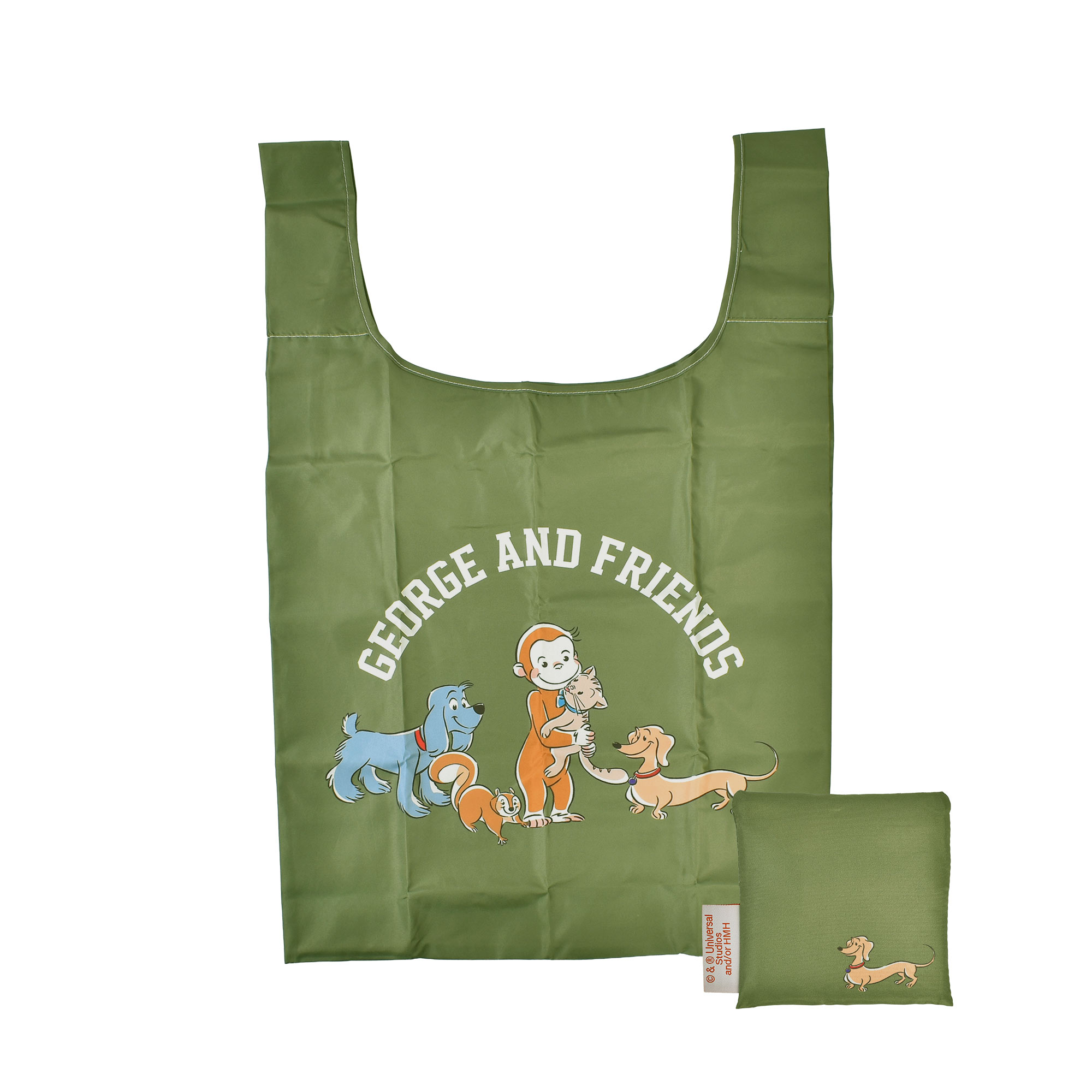 エコバッグ 折りたたみ コンパクト 大容量 キャラクター ミッフィー miffy おさるのジョージ オサムグッズ 収納袋付き マチ広 マチ付き 軽量 大きめ 丈夫 たためる 買い物袋 買い物バッグ ショッピング レジ袋型 サブバッグ 旅行 通勤 かわいい おしゃれ プレゼント 誕生日