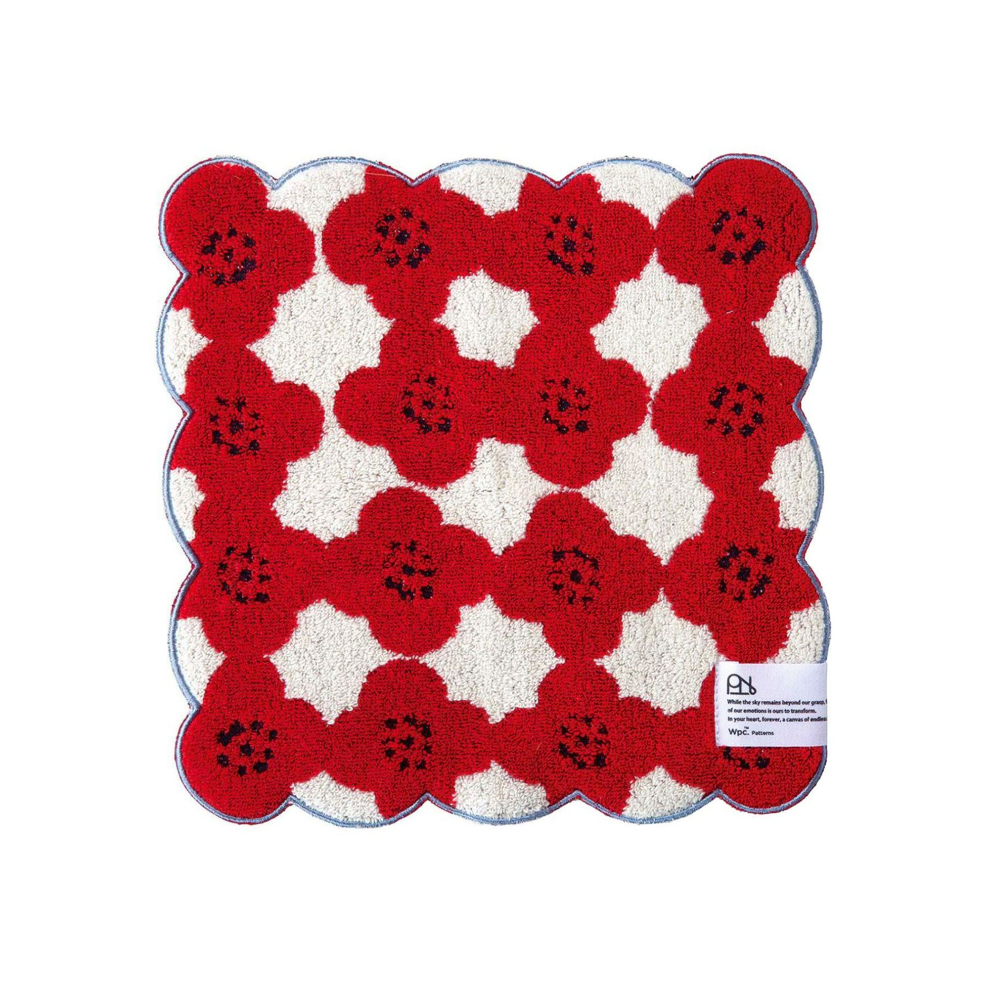 ハンカチタオル Wpc. Patterns ワールドパーティ レディース 女性 プレゼント ギフト 北欧風 おしゃれ かわいい 厚手 25cm 綿100% コットン スカラップ ミニタオル ハンカチ 大人 女の子 母の日 誕生日 クリスマス 贈り物 お祝い お返し お礼 花柄 鳥柄 バード パターン柄