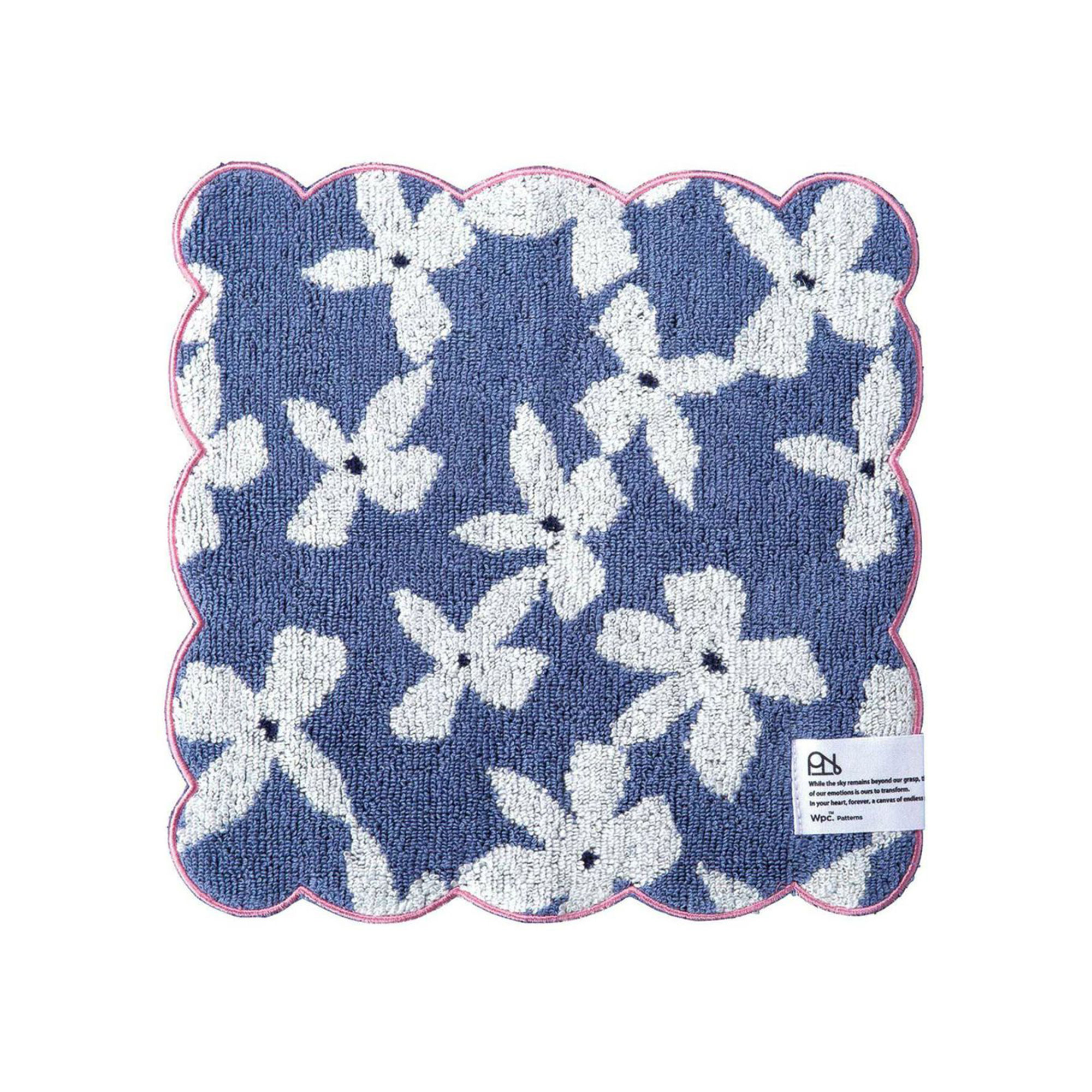 ハンカチタオル Wpc. Patterns ワールドパーティ レディース 女性 プレゼント ギフト 北欧風 おしゃれ かわいい 厚手 25cm 綿100% コットン スカラップ ミニタオル ハンカチ 大人 女の子 母の日 誕生日 クリスマス 贈り物 お祝い お返し お礼 花柄 鳥柄 バード パターン柄