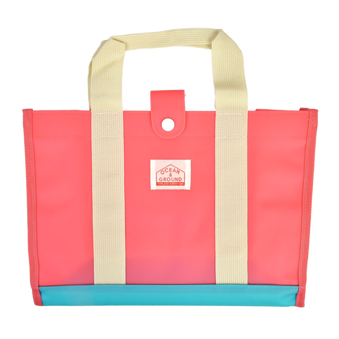 プールバッグ オーシャンアンドグラウンド ocean & ground ビニールバッグ トートバッグ 男の子 女の子 クリアバッグ 透明バッグ A4 防水 撥水 幼稚園 保育園 小学校 小学生 子供 子ども 透けない 水泳バッグ おしゃれ バイカラー チェッカー 人気 夏 海 スイミングバッグ