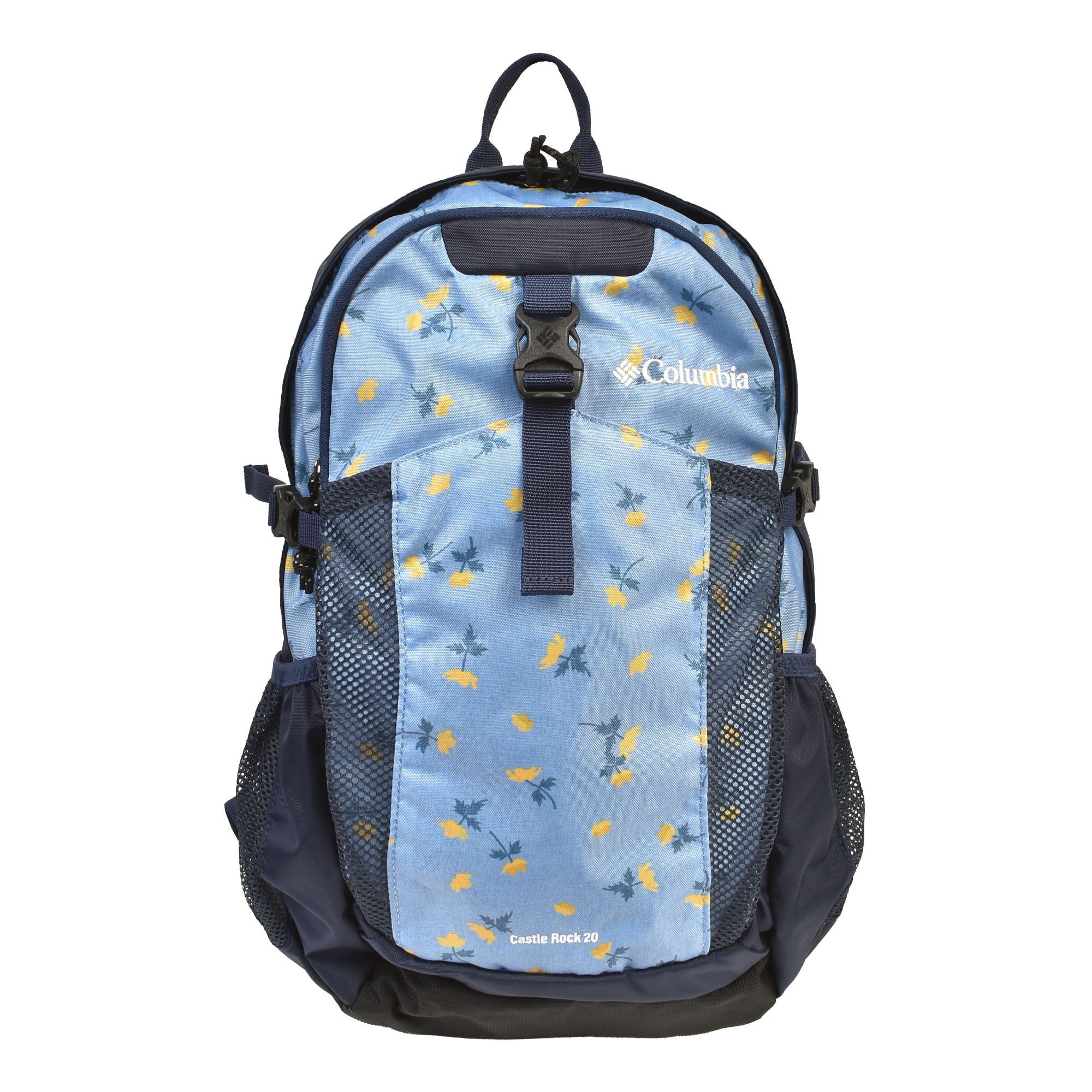 Columbia コロンビア リュック PU8663 レディース メンズ キャッスルロック 20L 大容量 バックパック リュックサック 撥水 軽量 丈夫 登山 ハイキング 旅行 レインカバー 通勤 通学 大人 高校生 中学生 ジュニア おしゃれ 黒 ブラック 白 ホワイト ネイビー 紺 ブルー 花柄