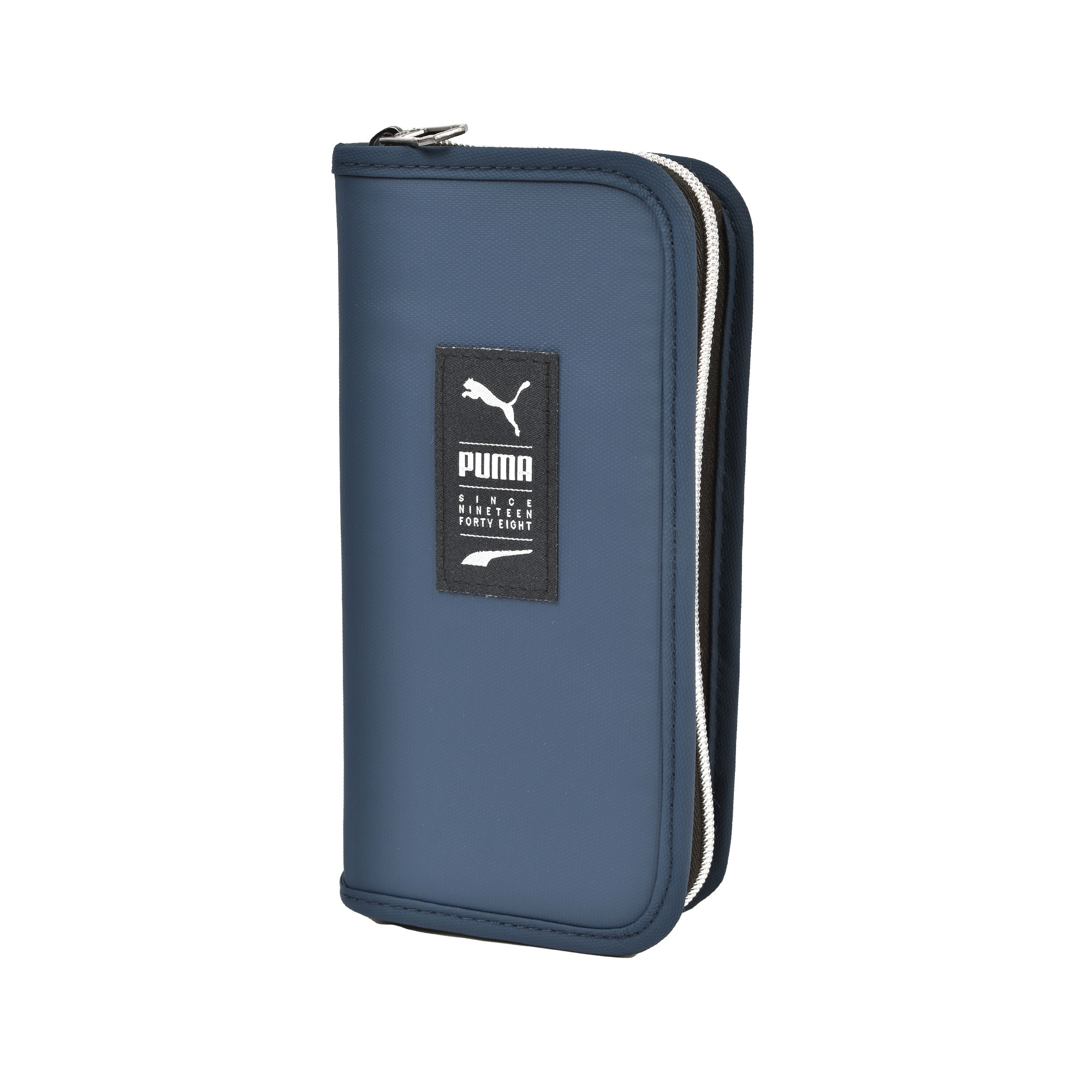 ペンケース PUMA プーマ 筆箱 小学生 男の子 男子 中学生 高学年 PM570 シンプル 黒 青 ブラック ネイビー ブルー コンパクト スリム ブック型 ブックタイプペンケース ペンポーチ ペンホルダー 多機能 かっこいい おしゃれ スポーツ ブランド 文房具 文具 収納 入学 新学期