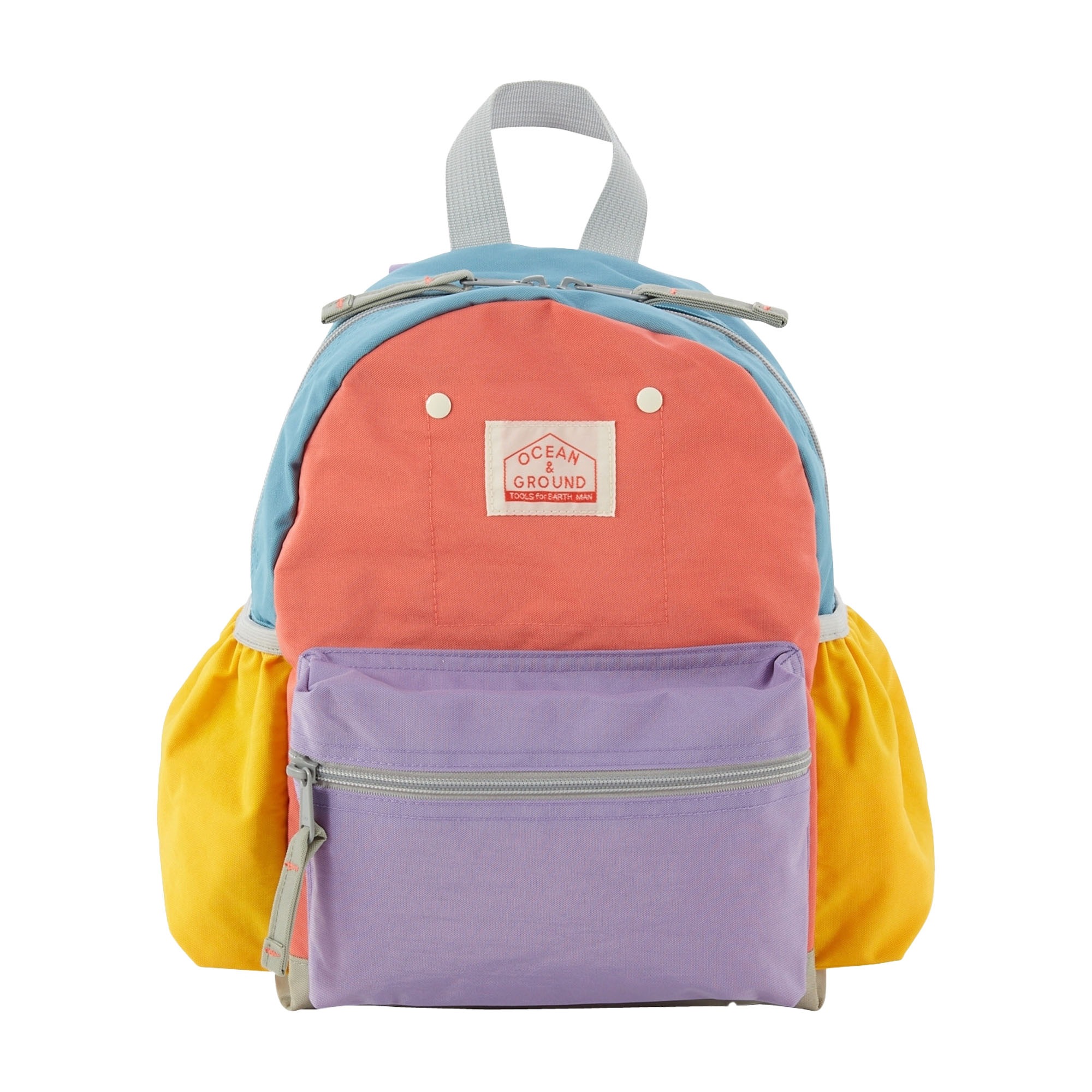 リュック キッズ 女の子 OCEAN＆GROUND リュックサック ジュニア オーシャンアンドグラウンド 軽量 通園 10.5L 7L 4.5L ベビー MULTI 4425102 マルチ チェストベルト ハーネス 幼稚園 保育園 小学生 入園 入学 遠足 こども 子供 通学 3サイズ おしゃれ 男の子