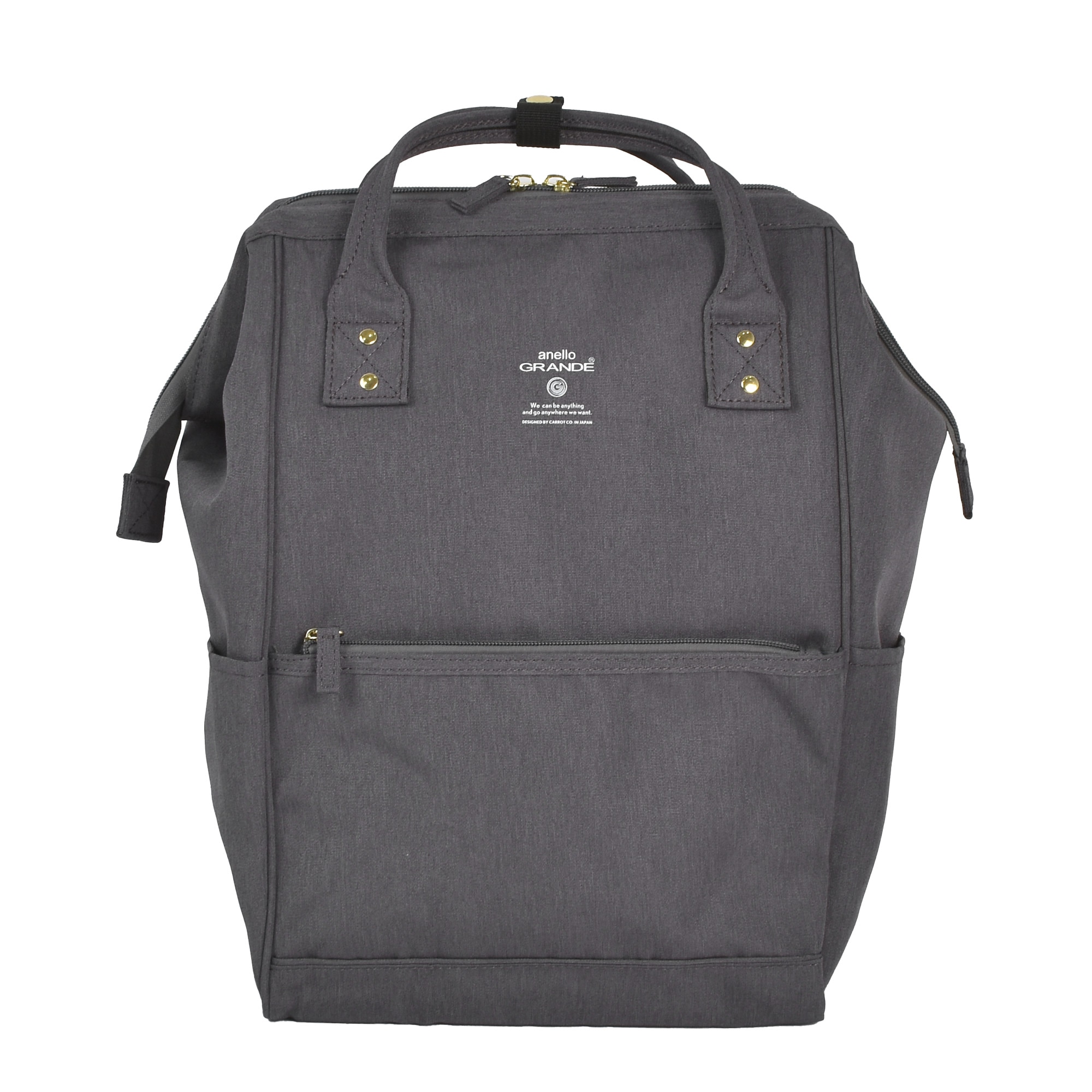 リュック anello GRANDE アネロ グランデ レディース 軽量 旅行 大容量 おしゃれ 女性 撥水 a4 18L リュックサック デイパック マザーズバッグ 口金リュック 通勤 通学 大人 中学生 高校生 大学生 背面ファスナー ポケット PC パソコン 収納 13インチ かわいい 黒 ブラック