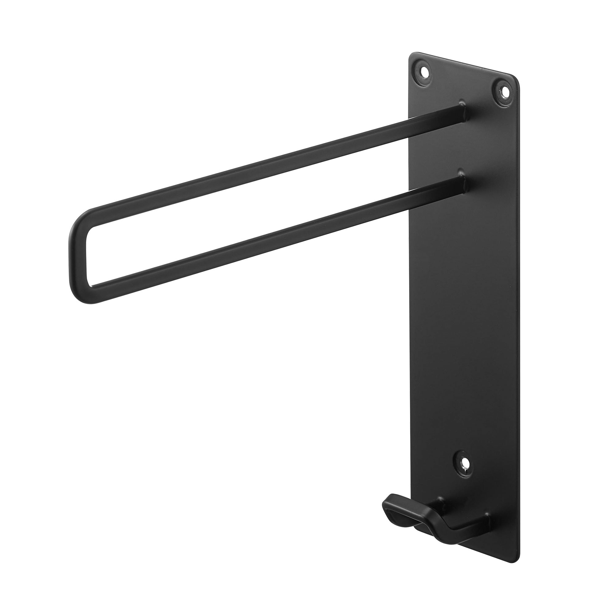 壁付けちょい干しハンガー 山崎実業 タワー tower 公式 10387 10388 ホワイト ブラック 石こうボードピン 壁面収納 ハンガー シンプル おしゃれ 一時置き 一時掛け 室内干し コンパクト 物干し ハンガーラック 洗濯物干し ランドリー ハンガー掛け スタイリッシュ 省スペース