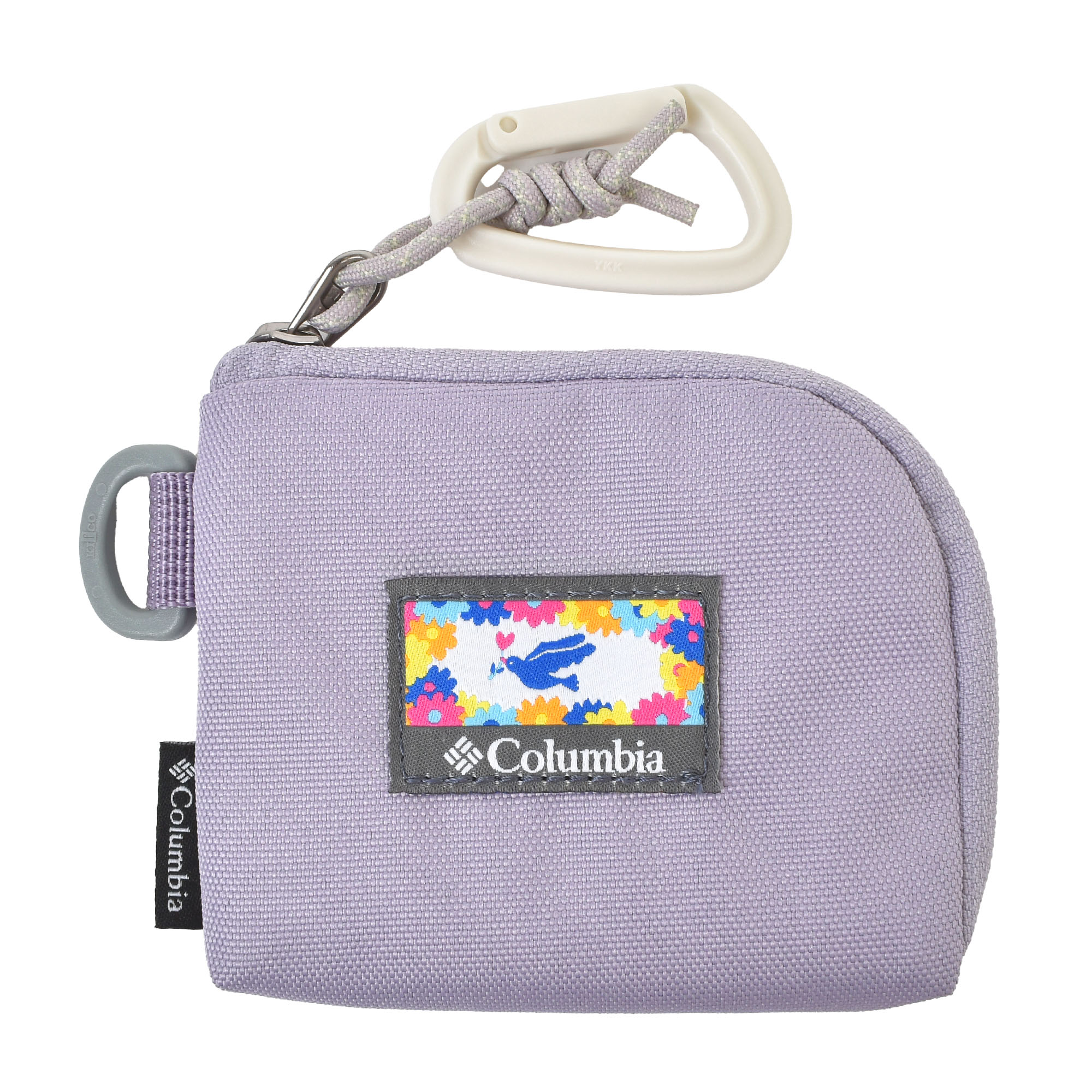ミニ財布 Columbia コロンビア PU2410 プライスストリーム レディース メンズ 小銭入れ ミニ ウォレット カラビナ付き 撥水 軽量 小さめ 小型 コンパクト コインケース カード入れ ポーチ 小物入れ おしゃれ かわいい 河野ルル アウトドア ブラック ベージュ ブルー パープル