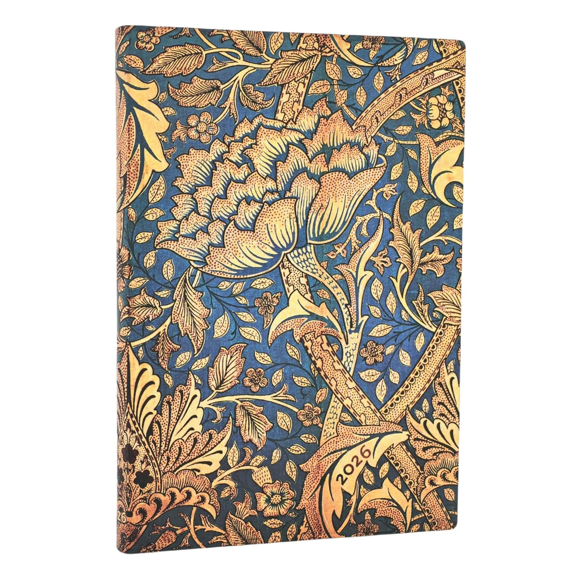 手帳 2026 B6 マンスリー ペーパーブランクス ミディ ダイアリー 1月始まり スケジュール帳 paper blanks バーソフォーマット ソフトカバー おしゃれ 派手 総柄 重厚 見開き1週間 月曜始まり 週間 ウィークリー 月間 小さめ 女性 上品 かわいい レトロ プレゼント ギフト