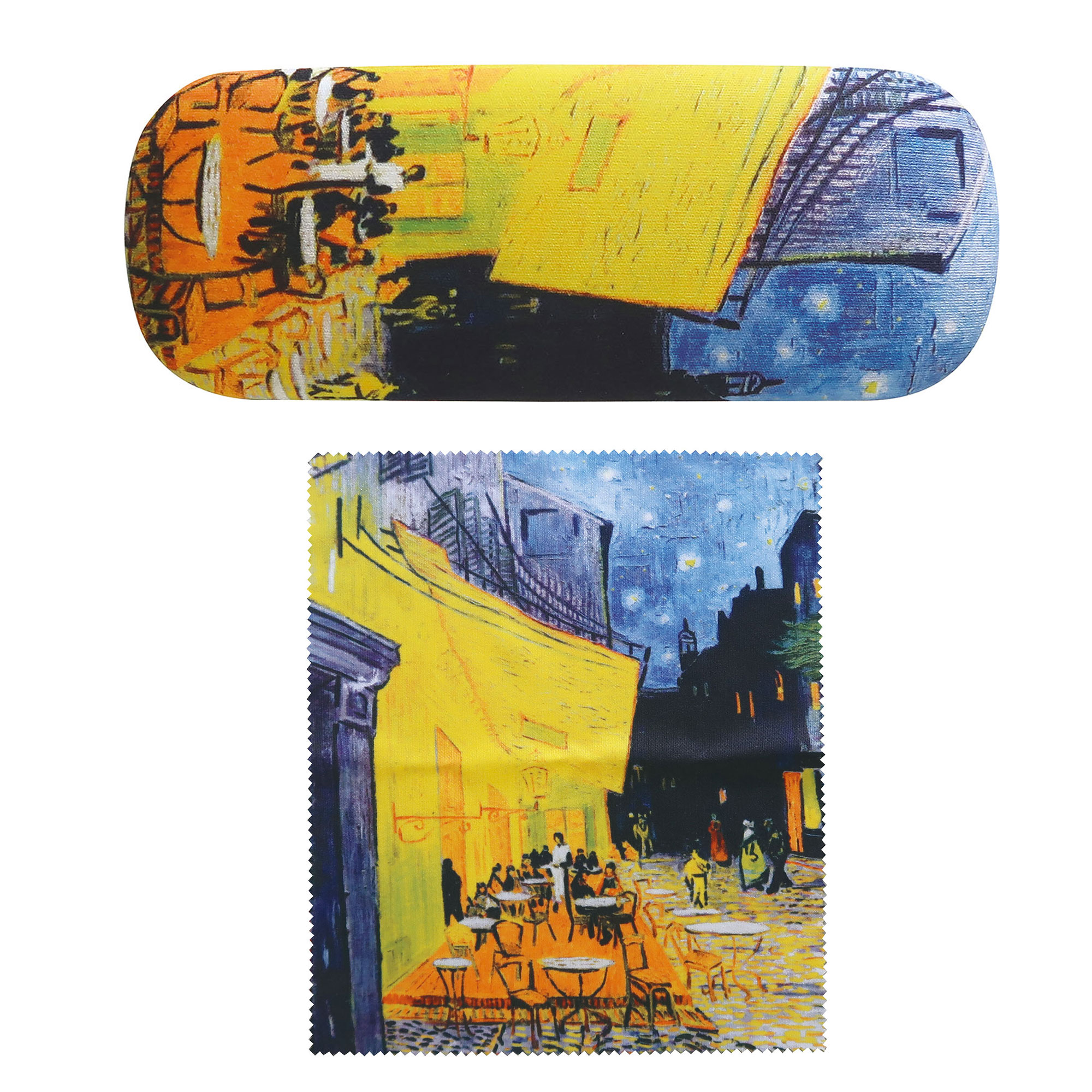 メガネケース MATOKA マトカ MUSEUM GLASSES CASE モネ ゴッホ ダヴィンチ 葛飾北斎 ムンク クリムト ルノワール 美術館 ハード クロス付き 眼鏡ケース メガネ入れ ミュージアム グラスケース アート 名画 絵画 サングラス レディース メンズ 大人 かわいい おしゃれ
