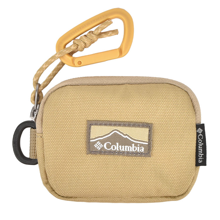 コインケース Columbia コロンビア PU2410 メンズ レディース 小銭入れ ミニポーチ 小物入れ カラビナ付き 小さめ 撥水 おしゃれ シンプル マルチケース ファスナー 小銭ポーチ フェス 旅行 河野ルル コラボ アウトドア ブランド ブラック ベージュ ブルー パープル ピンク