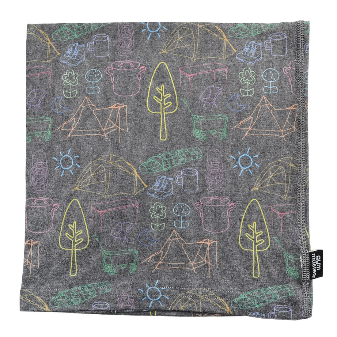 ネックウォーマー 薄手 gym master ジムマスター メンズ キッズ 子供 レディース 総柄 登山 ランニング ネックカバー ネックゲーター フェイスガード フェイスカバー マスク マフラー 防寒 防風 日除け 日焼け対策 スポーツ G157643 個性的 かわいい おしゃれ 黒 グレー 迷彩