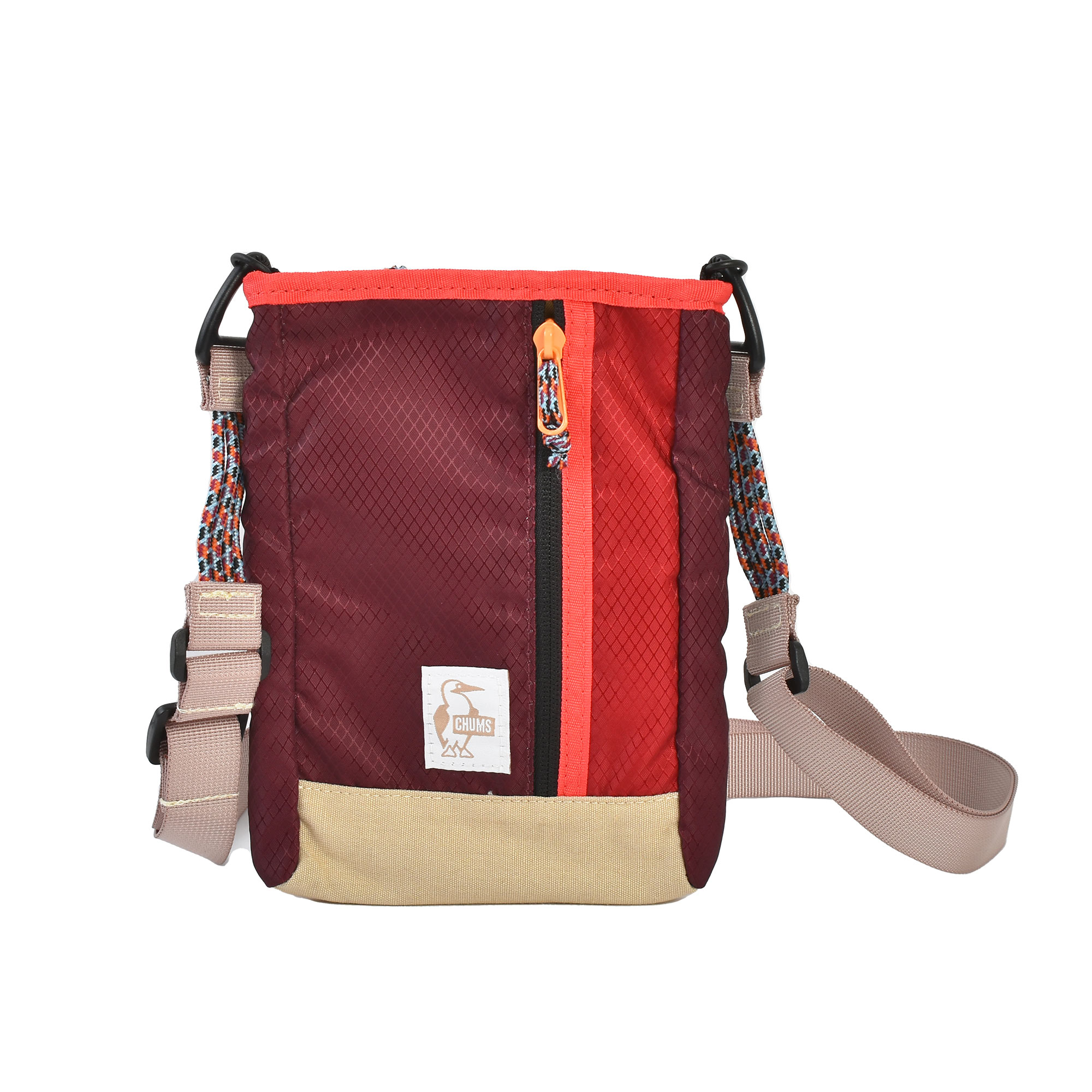 ショルダーバッグ CHUMS チャムス メンズ レディース 大人 アウトドア ブランド 斜めがけ ナイロン 防水 丈夫 頑丈 サコッシュ スリング シザーバッグ ミニバッグ サブバッグ ポーチ 小物入れ 54268 コンパクト 薄型 釣り レジャー 派手 ブルー 青 レッド 赤 パープル 紫