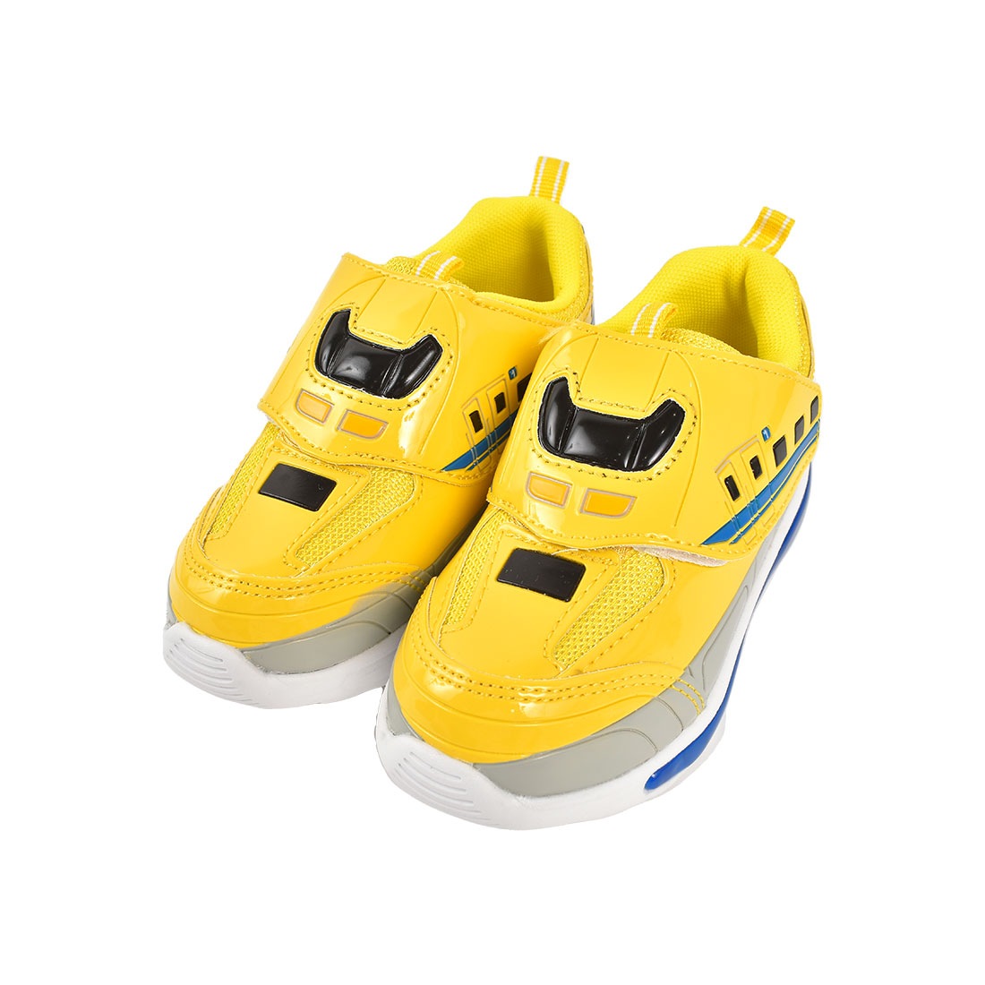 光る靴 プラレール 男の子 電車 フラッシュ スニーカー 子供靴 キッズ 16 17 18 cm 新幹線 ドクターイエロー N700S ハヤブサ かがやき こまち キッズシューズ 運動靴 軽量 かっこいい LED ピカピカ 光る 点滅 やわらかい 歩きやすい 履きやすい 幼稚園 小学生