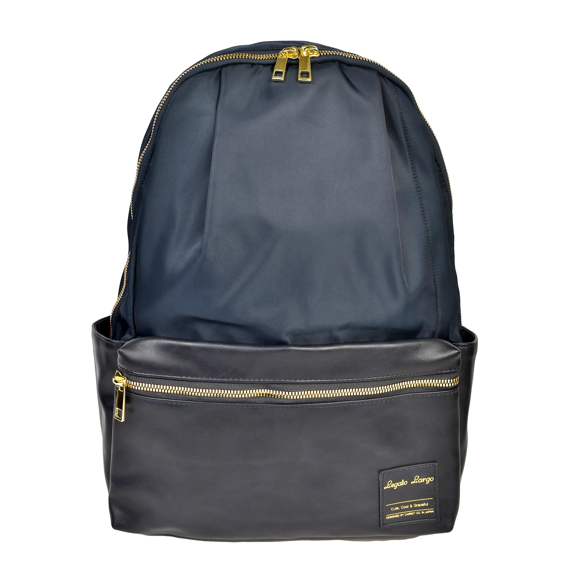 リュック Legato Largo レガートラルゴ レディース 通勤 A4 きれいめ 大人 女性 軽い 撥水 防水 大容量 ポケット 多い たくさん リュックサック デイパック バックパック オールデイ 通学 仕事 旅行 黒 ブラック ベージュ グレー ネイビー おしゃれ シンプル 合皮 無地 軽量