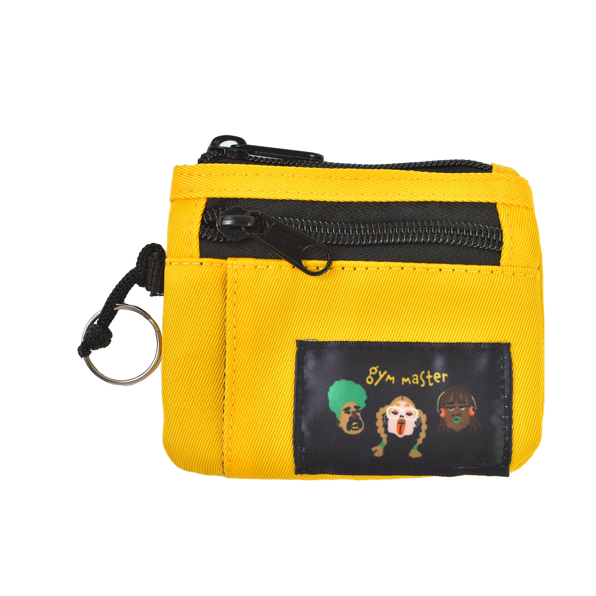 コインケース gym master ジムマスター メンズ レディース キッズ かわいい ミニ財布 ナイロン ミニ 小さい コンパクト 財布 ウォレット キーリング キーケース 小銭入れ キーホルダー パスケース カードケース 定期入れ アウトドア 黒 ブラック カーキ イエロー パープル