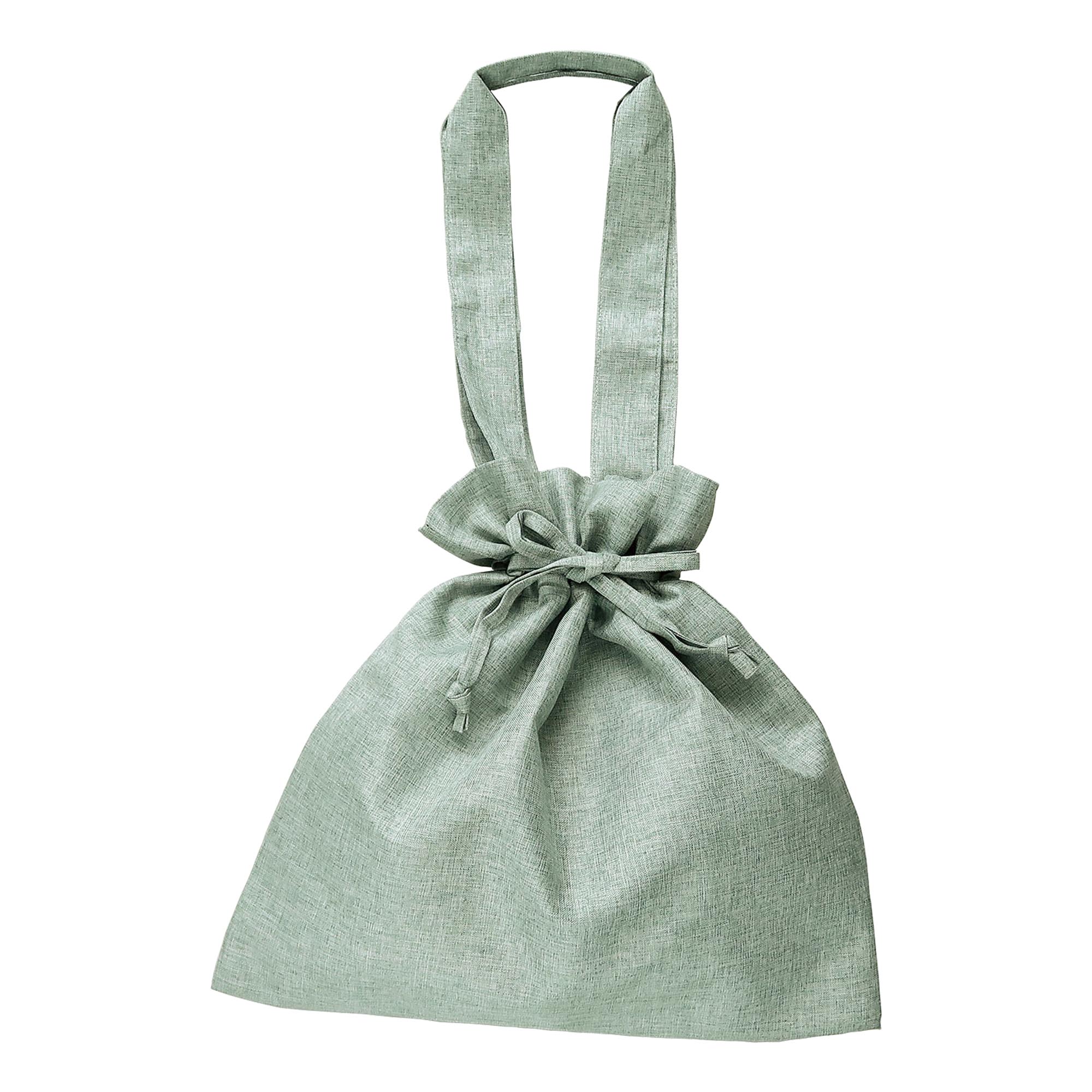 巾着 トートバッグ レディース 2way 巾着バッグ 保冷 保温 LINDEN リンデン エコバッグ 保冷バッグ リネン風 肩掛け B4 A4 大容量 コンパクト 折りたたみ たためる 軽量 大きめ 持ち手長め 洗える サブバッグ 無地 おしゃれ シンプル ベージュ ラベンダー グリーン 大人