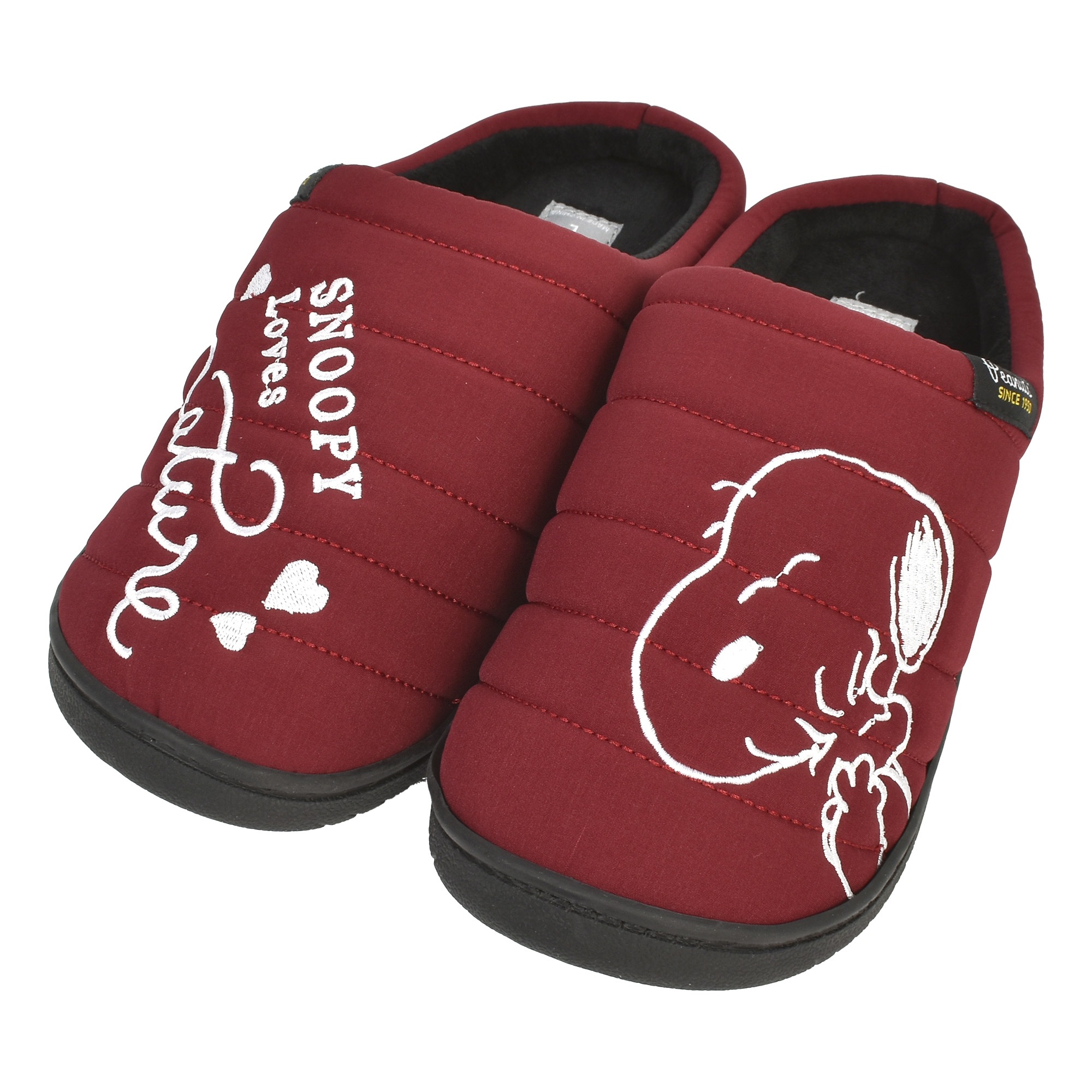 ルームシューズ スヌーピー あったか スリッパ 冬用 厚底スリッパ レディース アウトドア 防寒 冬 秋 おしゃれ かわいい 軽量 滑り止め SNOOPY キャラクター 靴 あたたかい L LL ダウンルームシューズ フリース シューズ ブラック グレー ワイン レッド 女性 大人 プレゼント