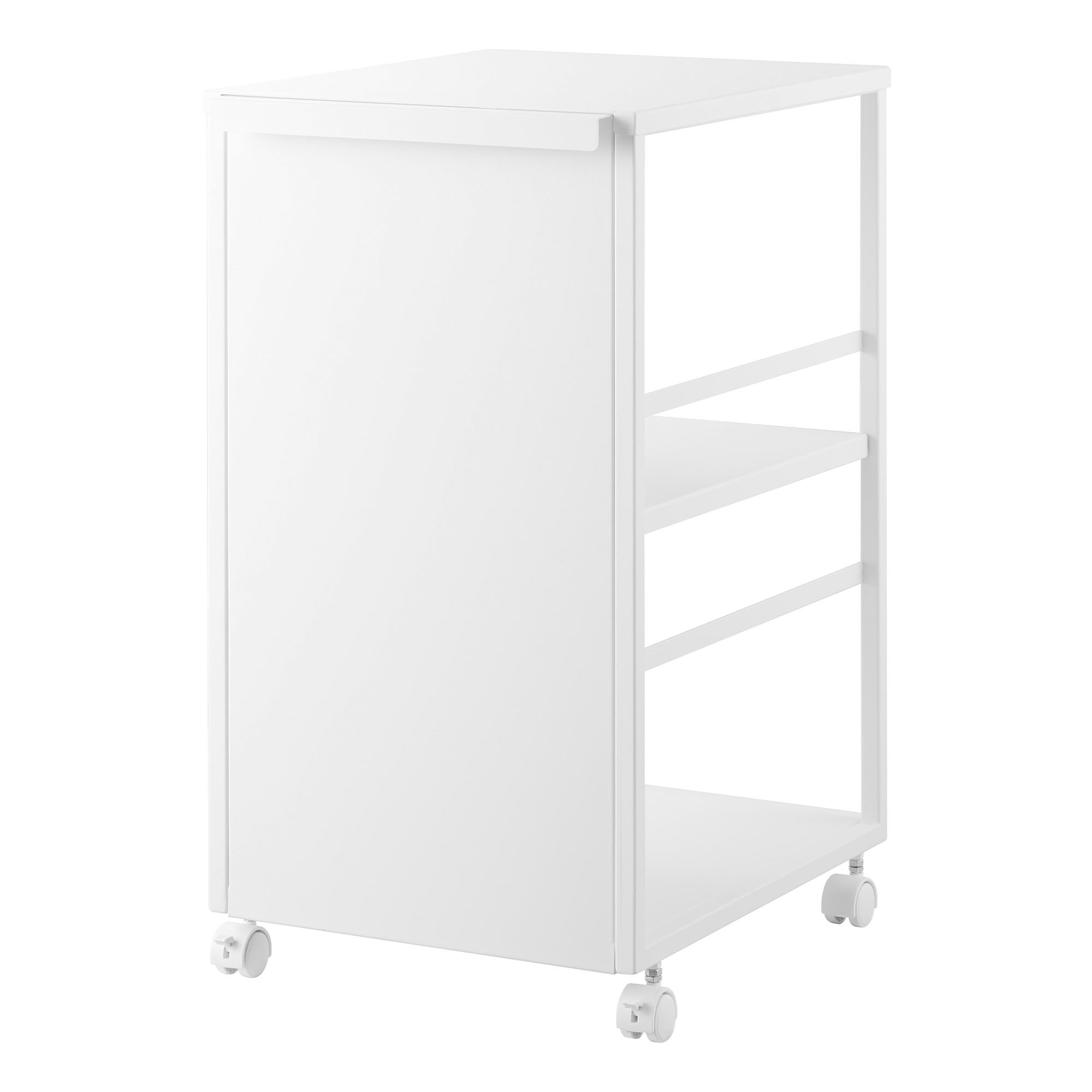 山崎実業 目隠しワゴン スリム 天板付き タワー 公式 tower 8466 8467 8470 8471 ホワイト ブラック キッチンワゴン キャスター付き 作業台 テーブルワゴン サイドワゴン ランドセルラック ランドセルワゴン 洗面所 隙間収納 スチールラック シンプル 隠せる デスク下収納