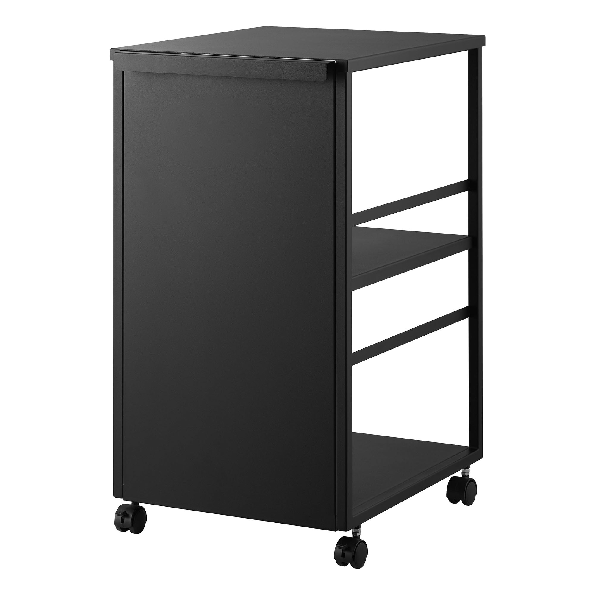 山崎実業 目隠しワゴン スリム 天板付き タワー 公式 tower 8466 8467 8470 8471 ホワイト ブラック キッチンワゴン キャスター付き 作業台 テーブルワゴン サイドワゴン ランドセルラック ランドセルワゴン 洗面所 隙間収納 スチールラック シンプル 隠せる デスク下収納