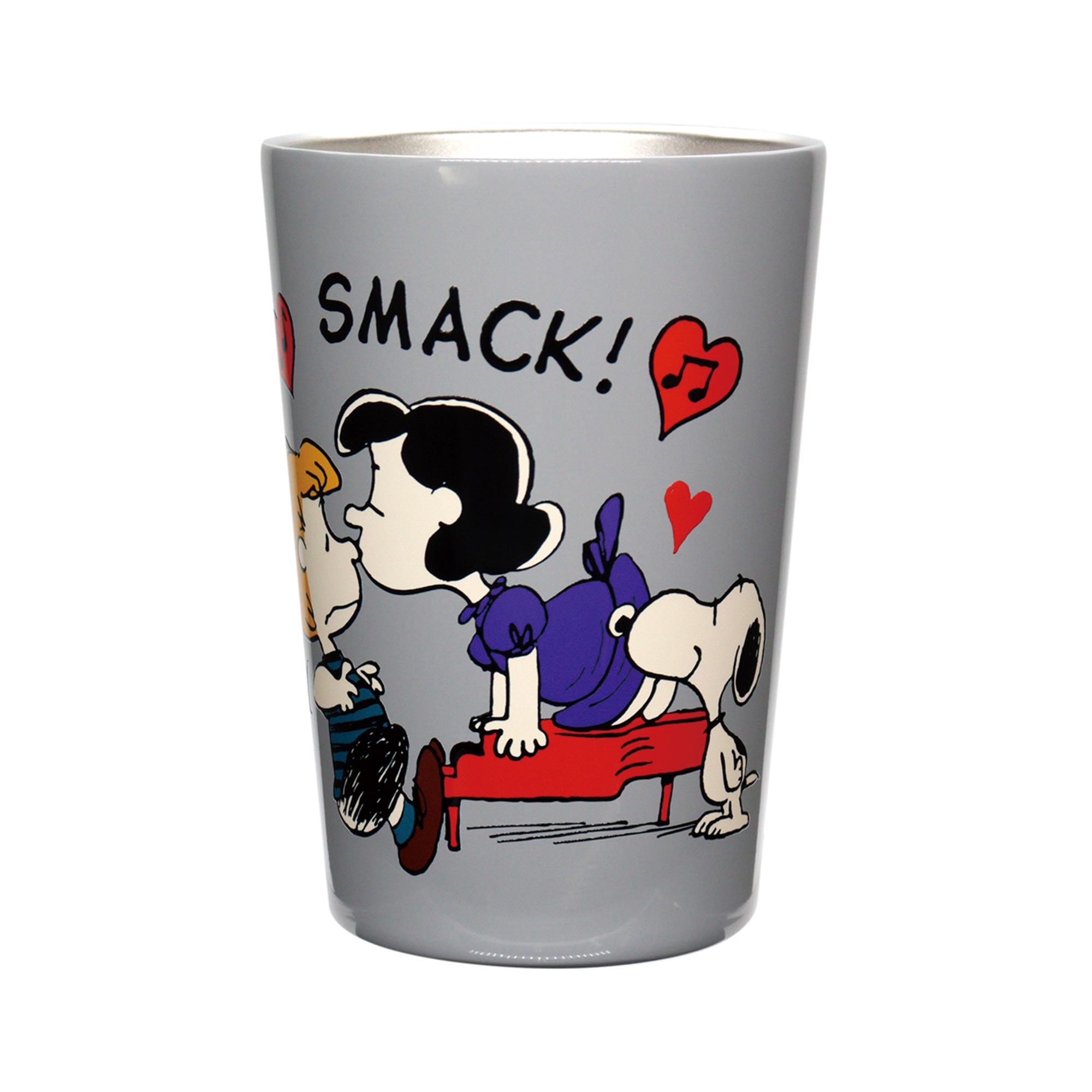 タンブラー スヌーピー ステンレス 保温 保冷 460ml ステンレスカップ ステンレスタンブラー SNOOPY キャラクター グッズ おしゃれ かわいい カップホルダー コップ 保温カップ 保冷カップ オフィス プレゼント 女性 女子 女の子 レディース アイボリー ピンク グレー ブルー