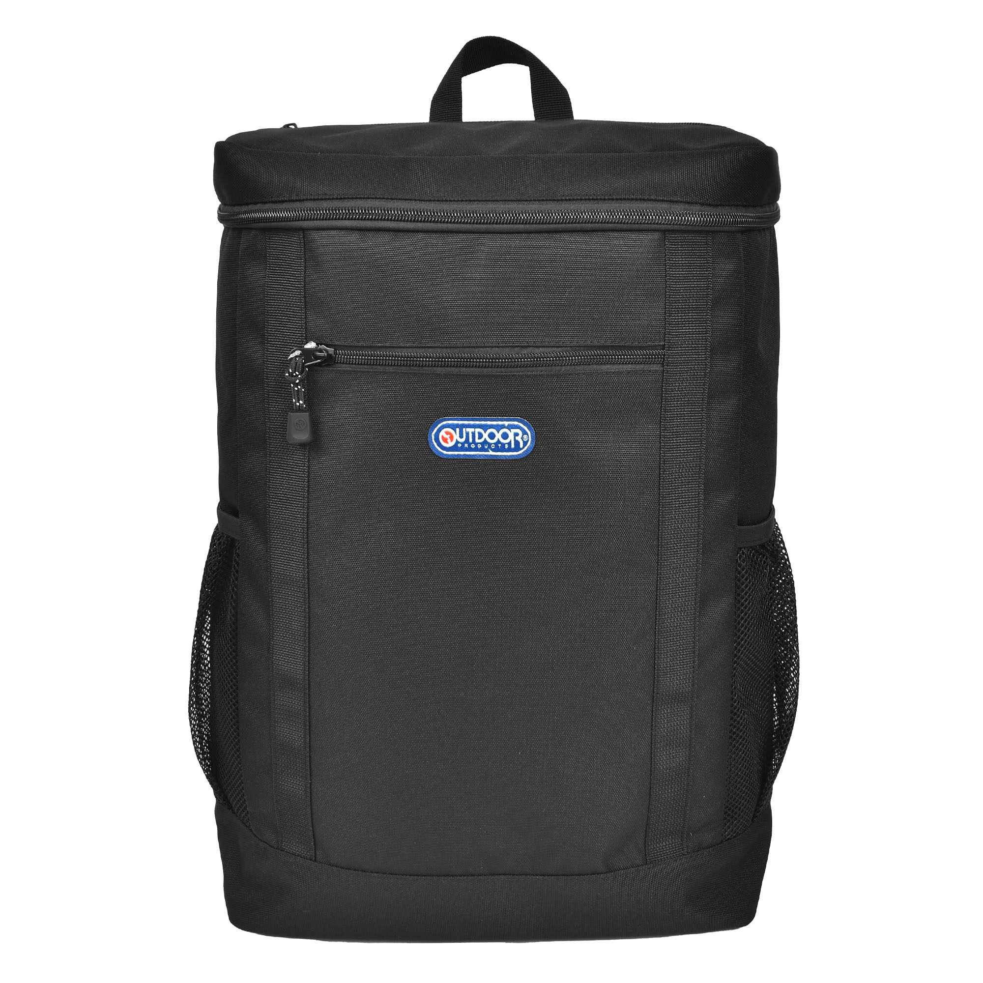 リュック メンズ レディース アウトドア プロダクツ outdoor products バックパック スクエアリュック 大容量 ボックスリュック デイパック 通勤 通学 旅行 1泊 2泊 24L 丈夫 PC収納 タブレット収納 防災 ブラック 黒 グレー 男性 男子 女性 女子 部活 高校生 中学生 大人