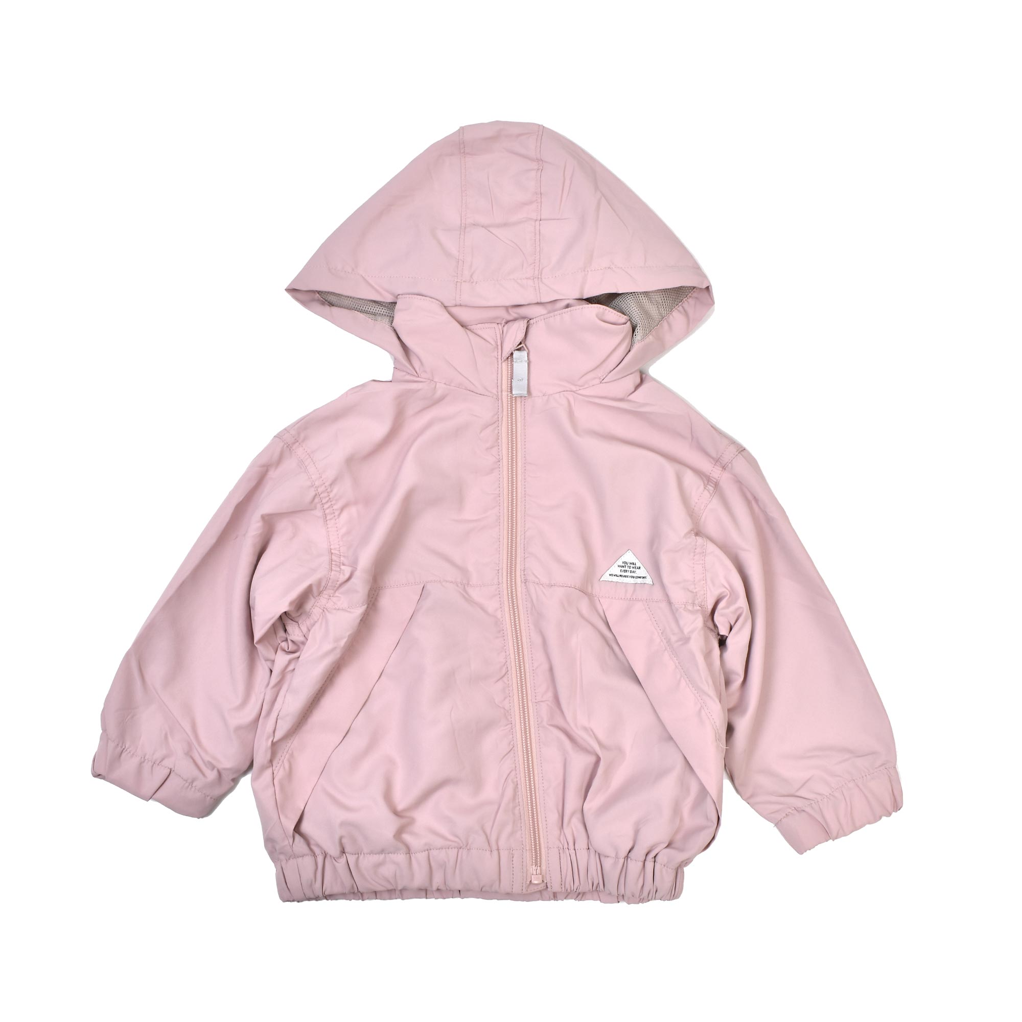 ウィンドブレーカー キッズ 女の子 男の子 100cm 120cm F.O.KIDS エフオーキッズ 裏メッシュ フード 収納 撥水 秋冬 薄手 防寒 防風 軽量 子供 子ども ジュニア 上着 アウター 羽織り ブルゾン ジャケット ジャンパー かわいい おしゃれ 黒 ブラック ピンク ブルー ベージュ